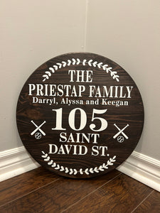 18” Address Sign