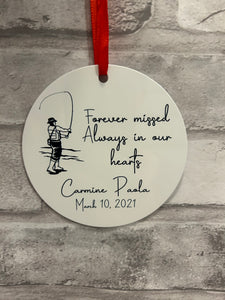 Fishing Memorial Ornament