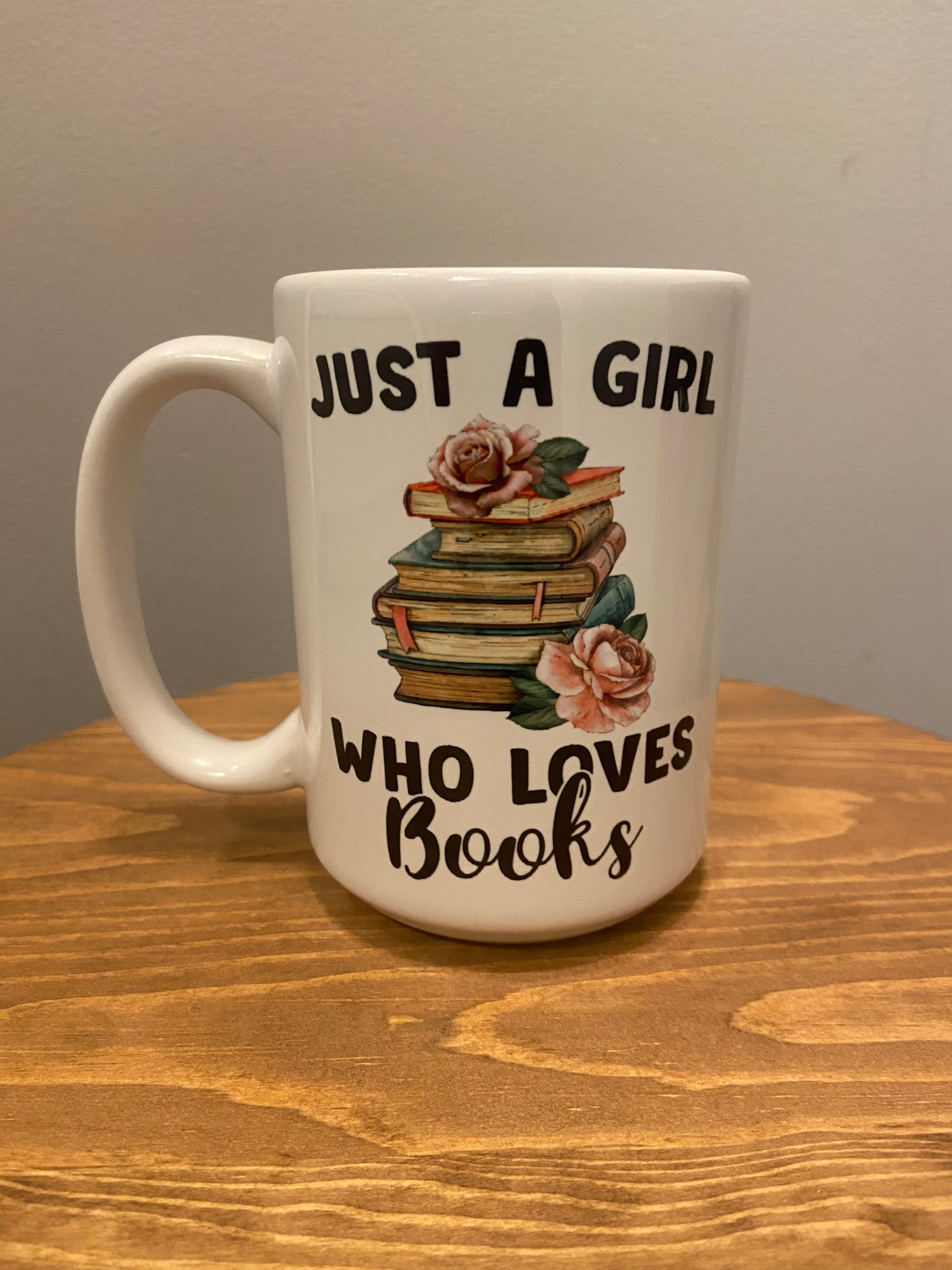 Girl Who Loves Books Mug