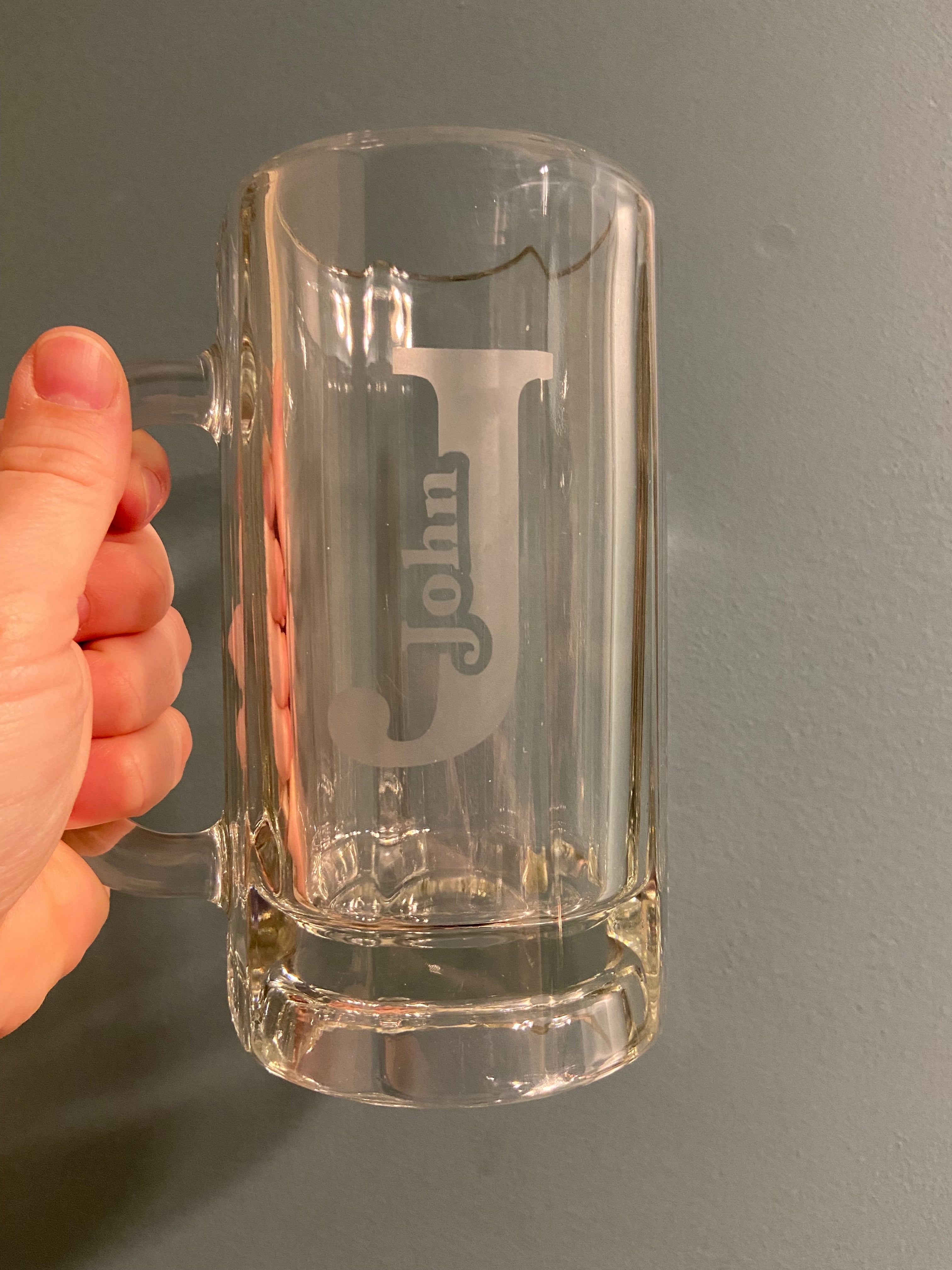 Etched Glass Stein