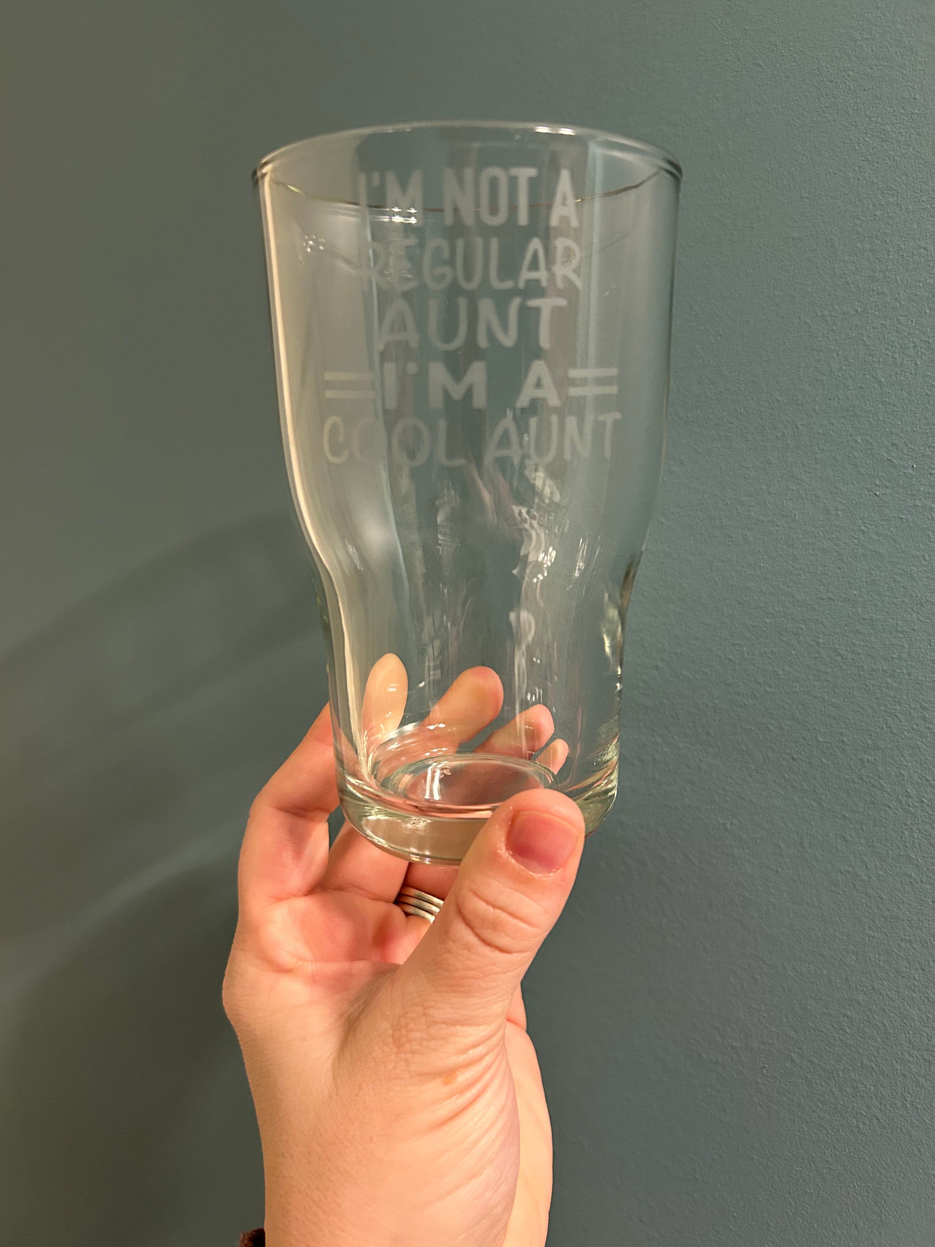 Cool Aunt Beer Glass