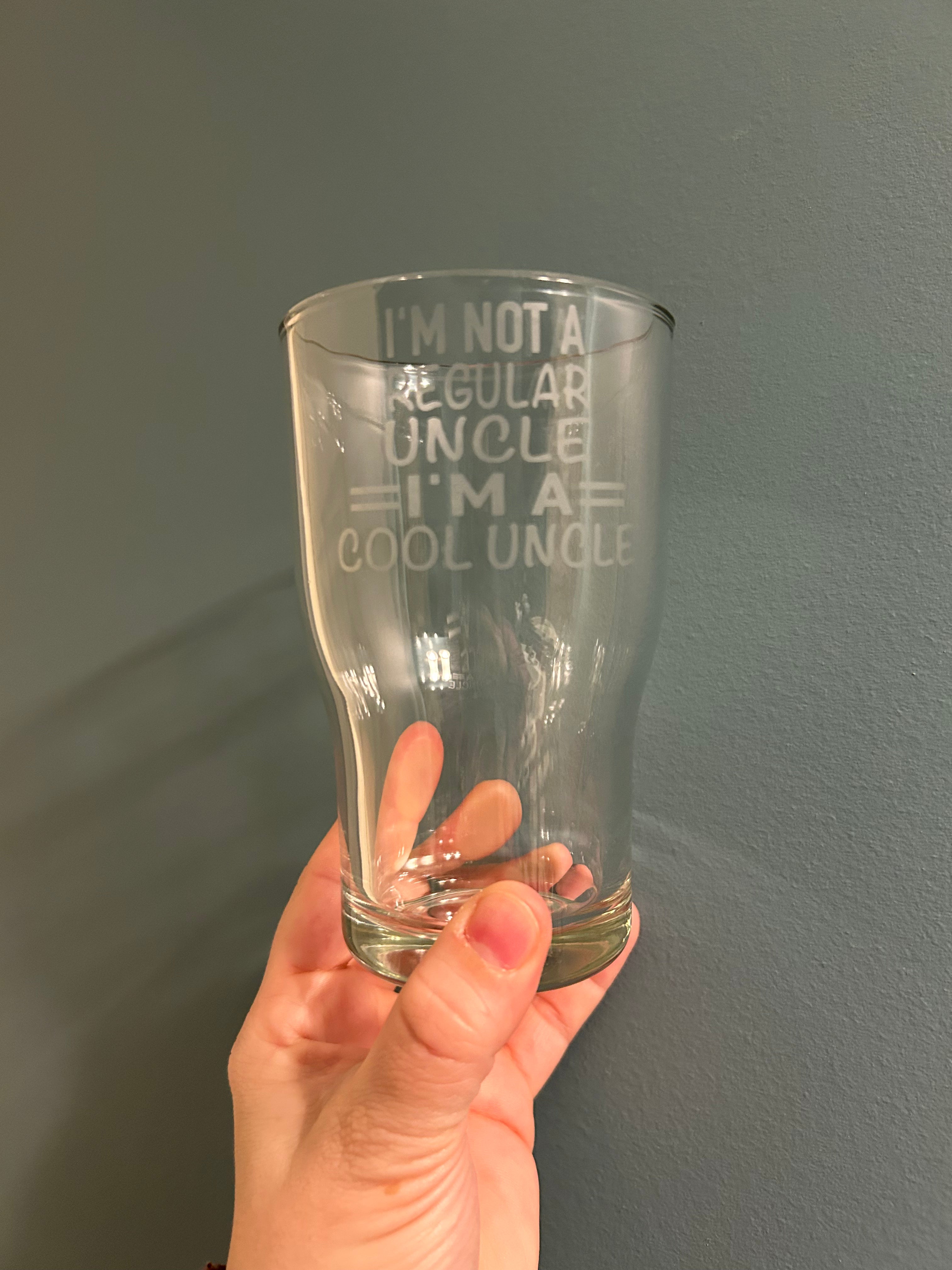 Cool Uncle Beer Glass