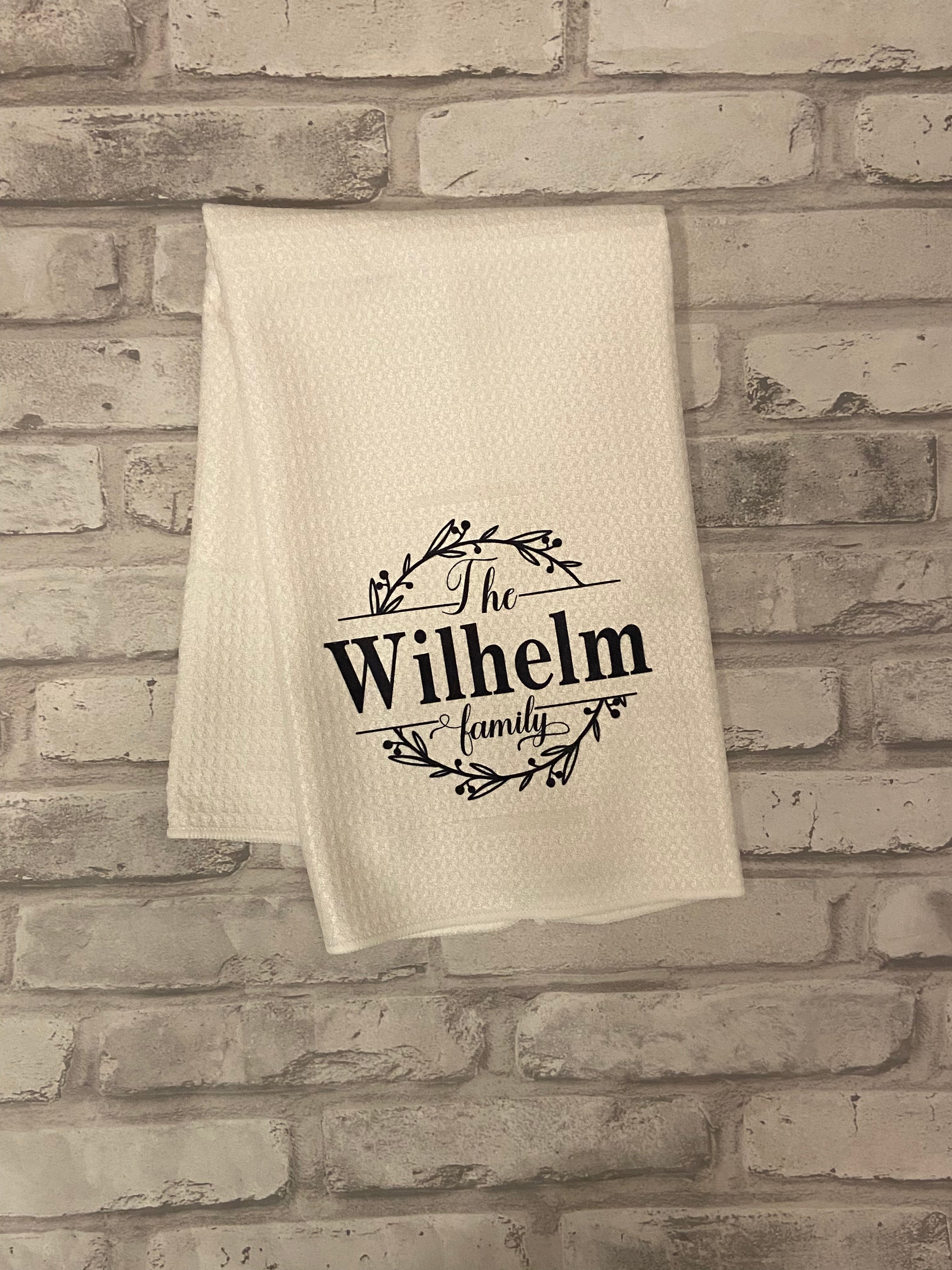 Personalized Family Tea Towel