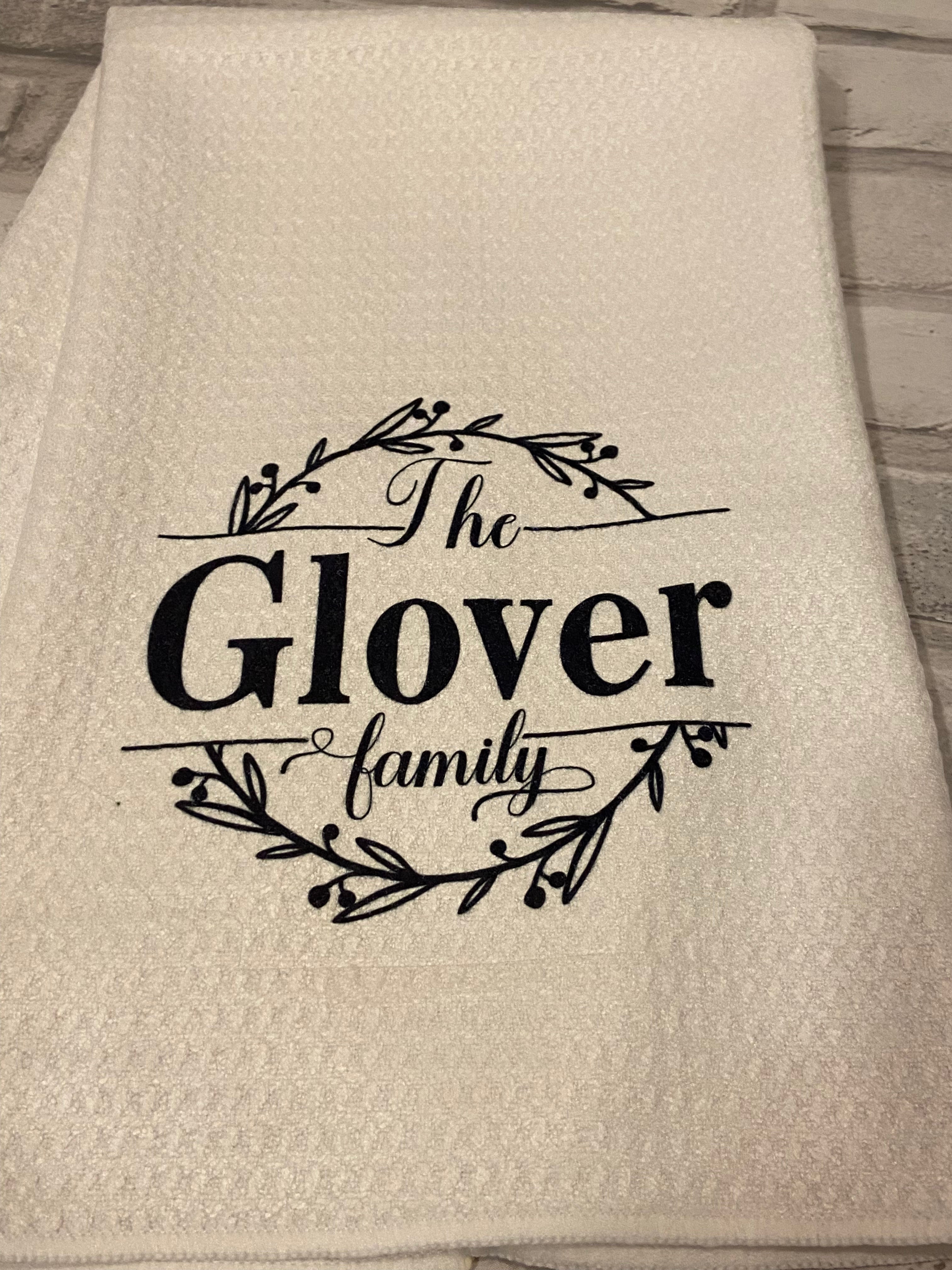 Personalized Family Tea Towel