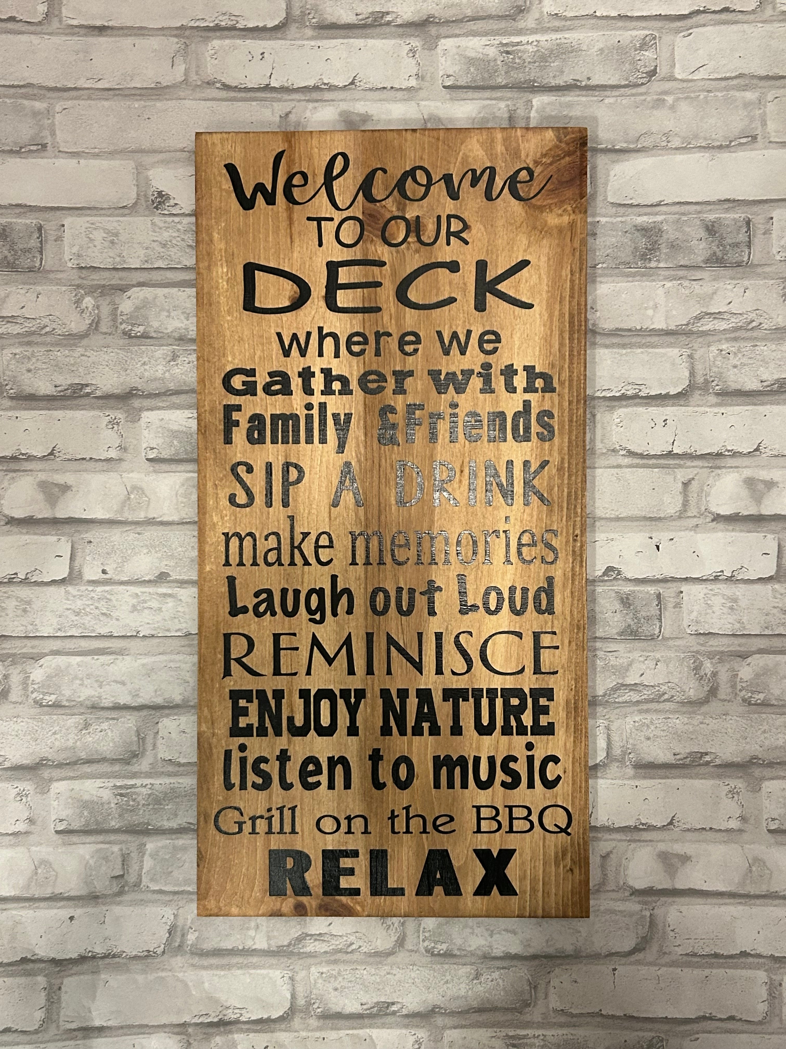Deck Sign