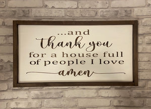 House Full of Love Sign