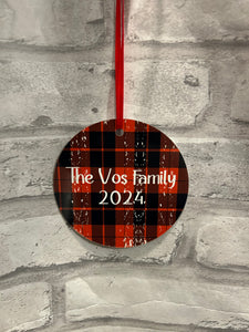 Custom Family Ornament