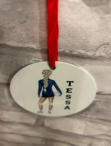 Custom Volleyball Christmas Ornament