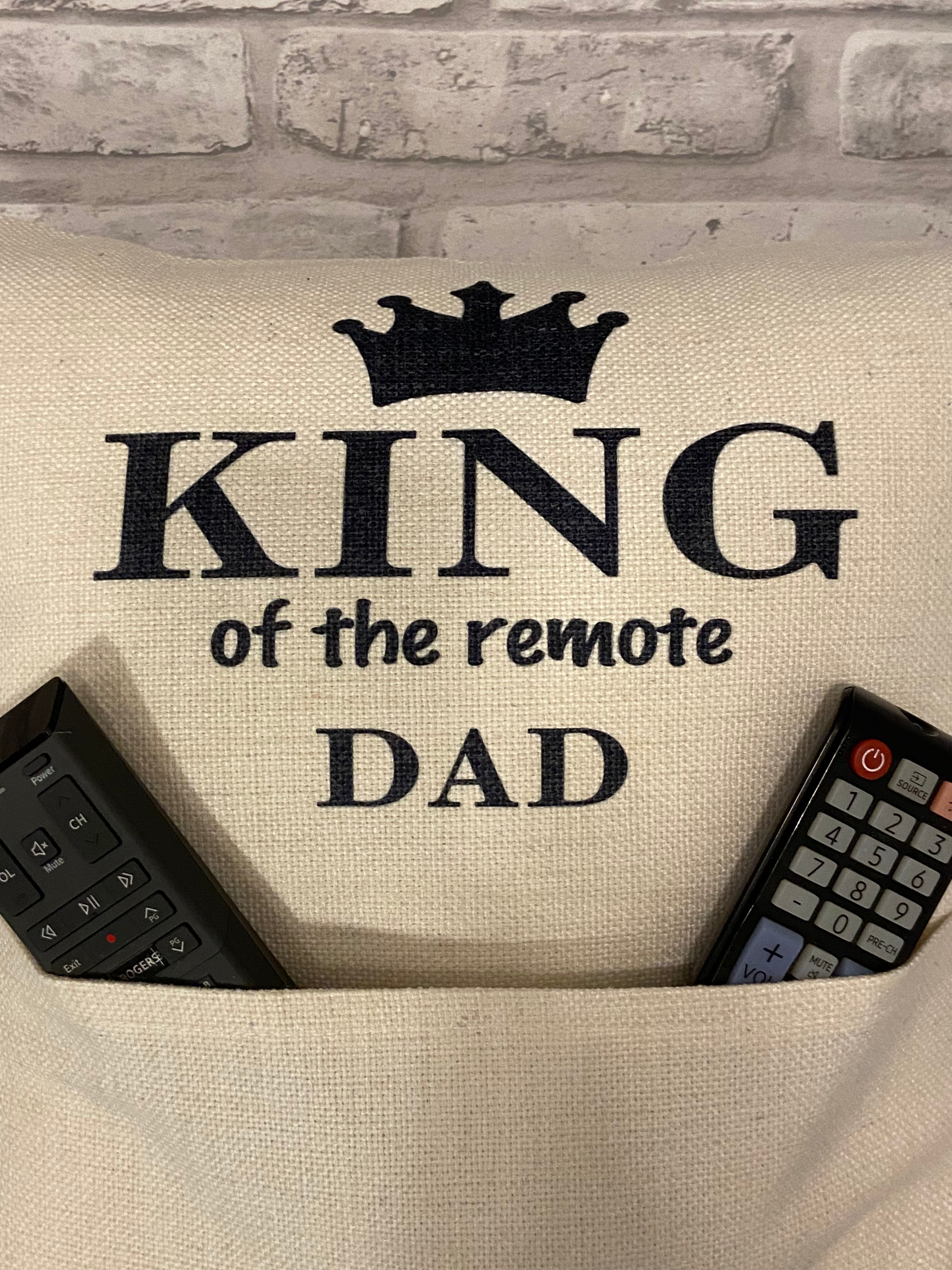 King of the Remote - Pocket Pillow