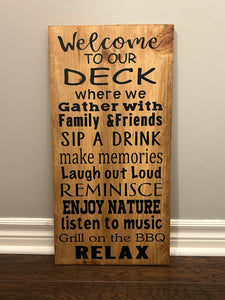 Deck Sign