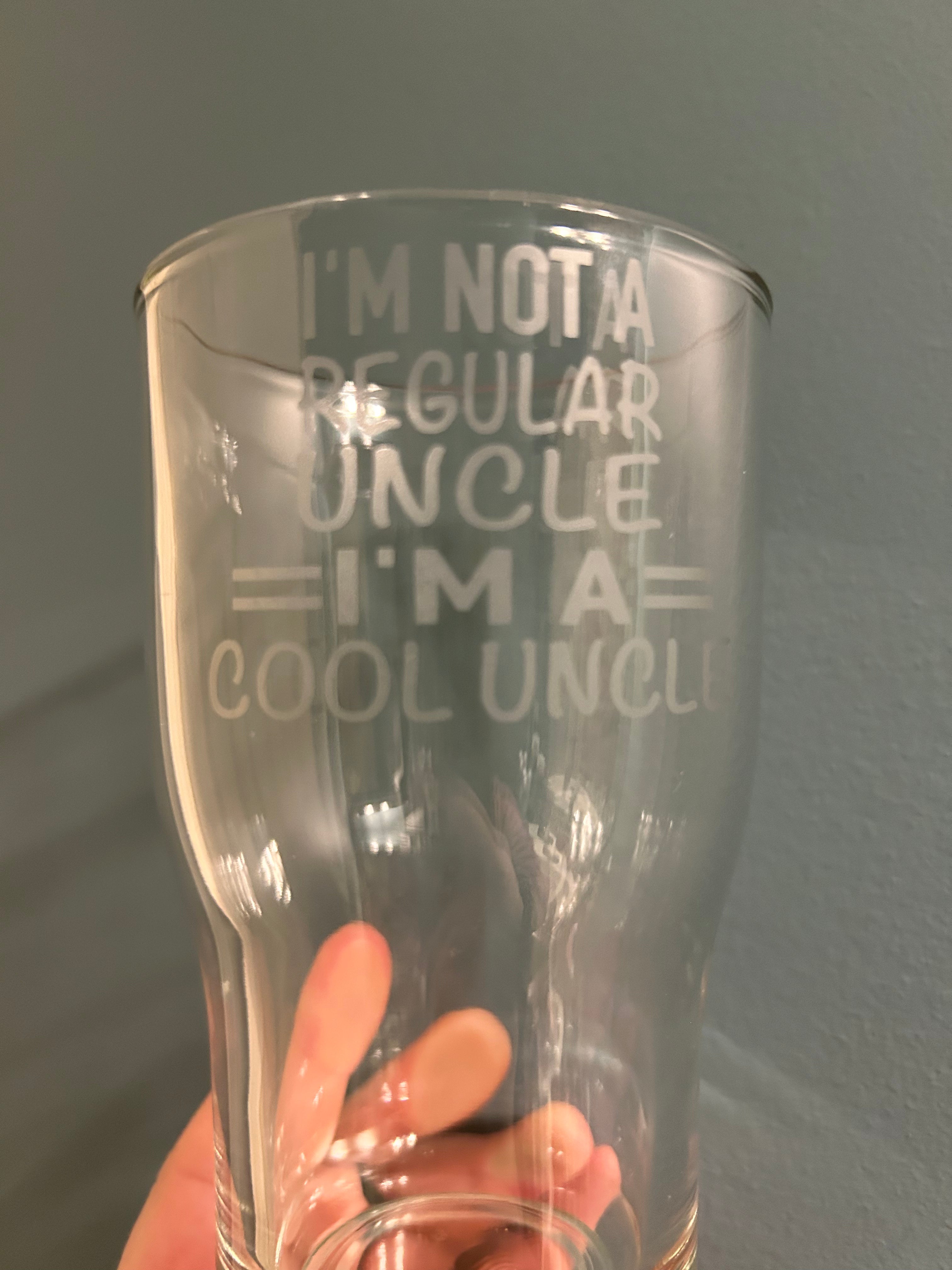 Cool Uncle Beer Glass