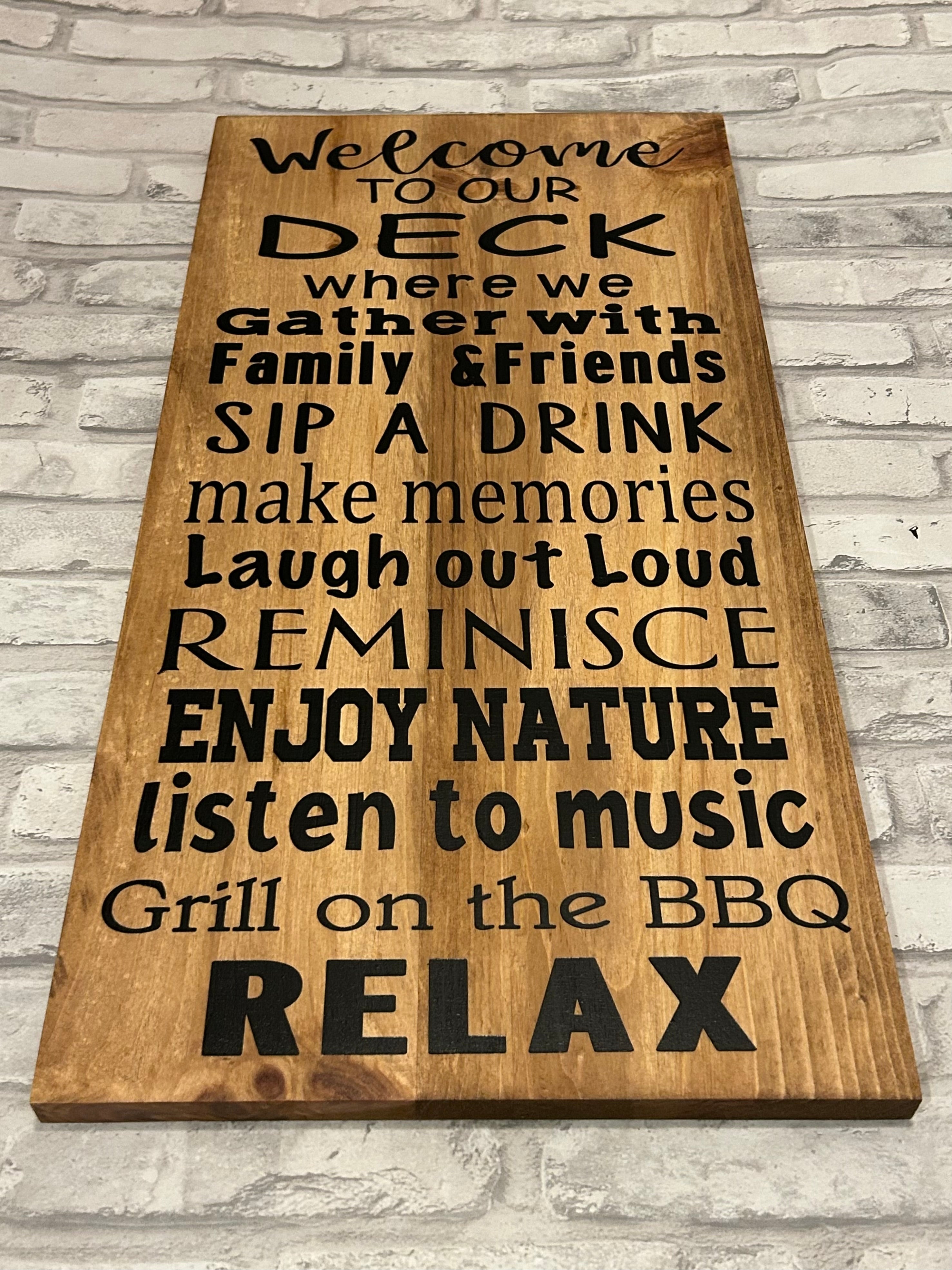 Deck Sign