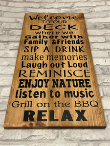 Deck Sign