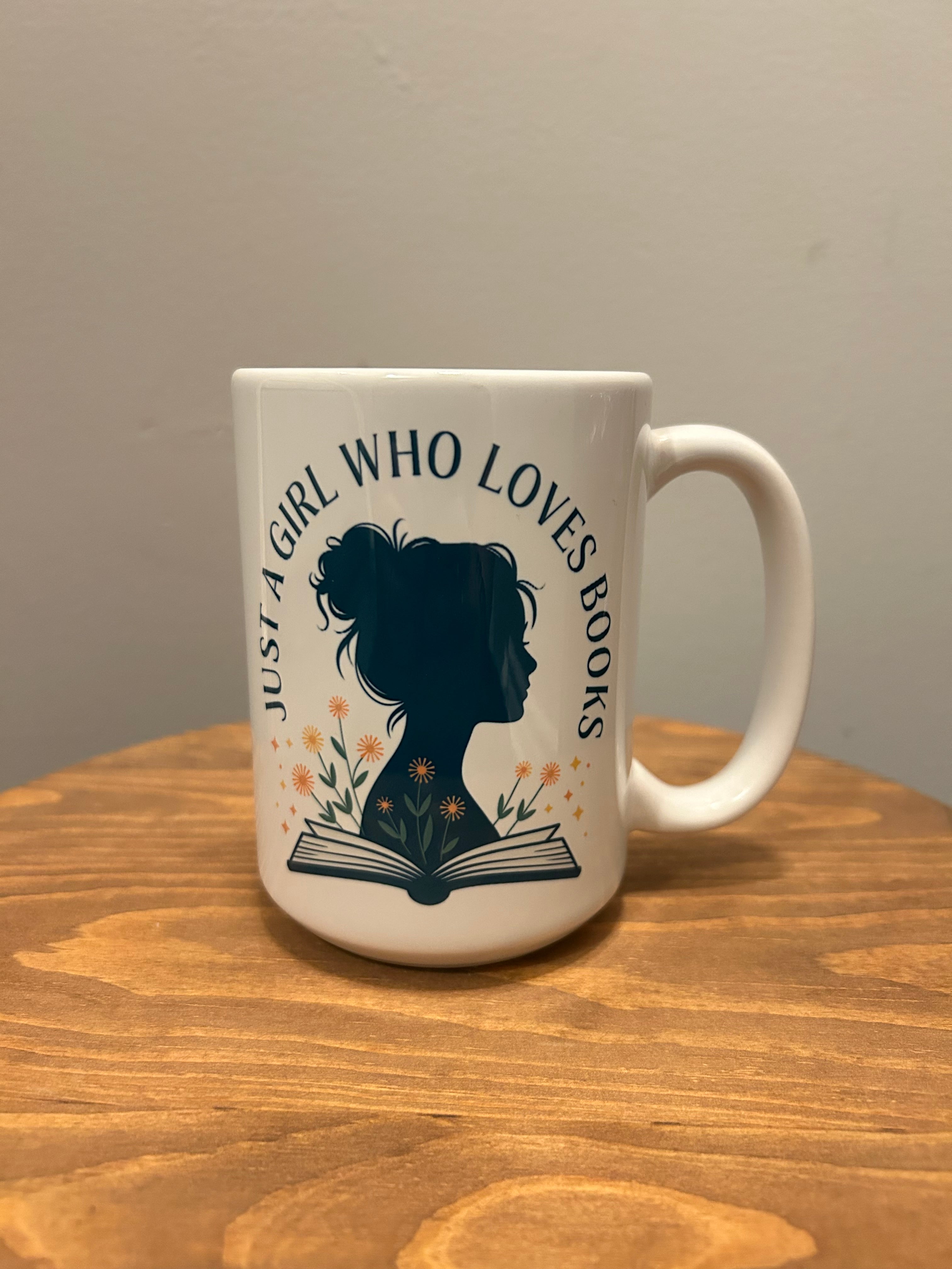 Girl who loves books Mug