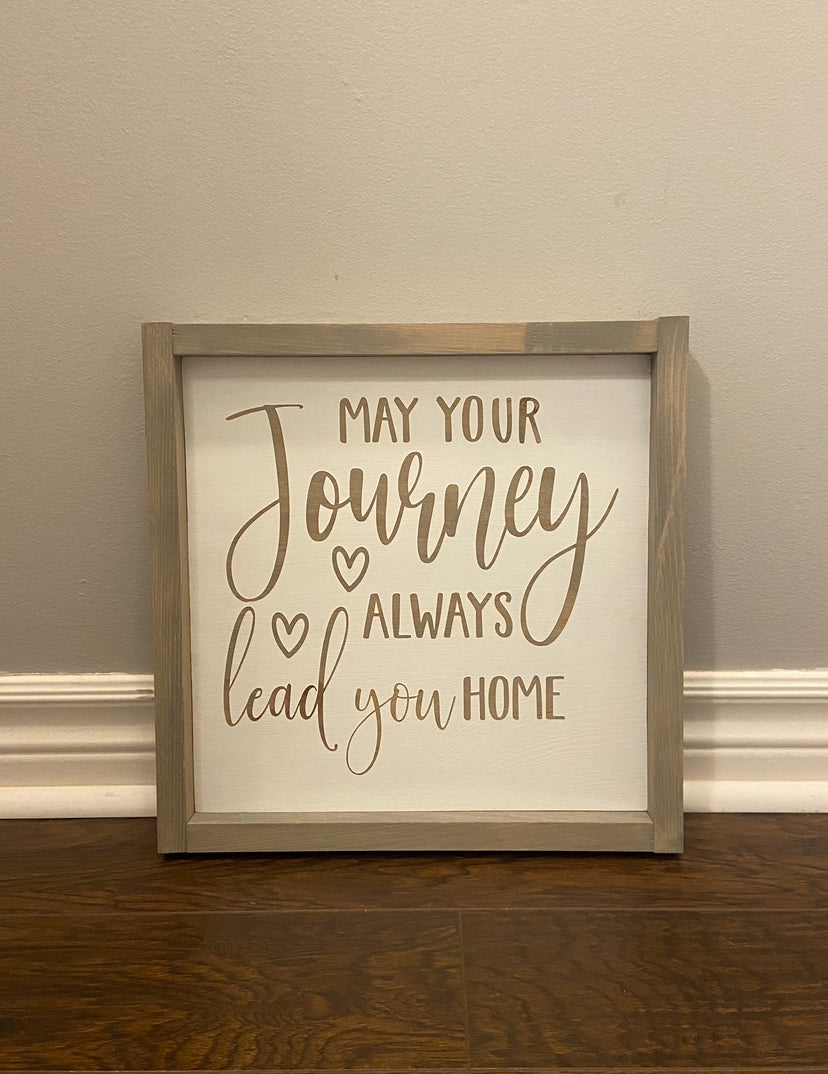 May your Journey lead you Home  Sign