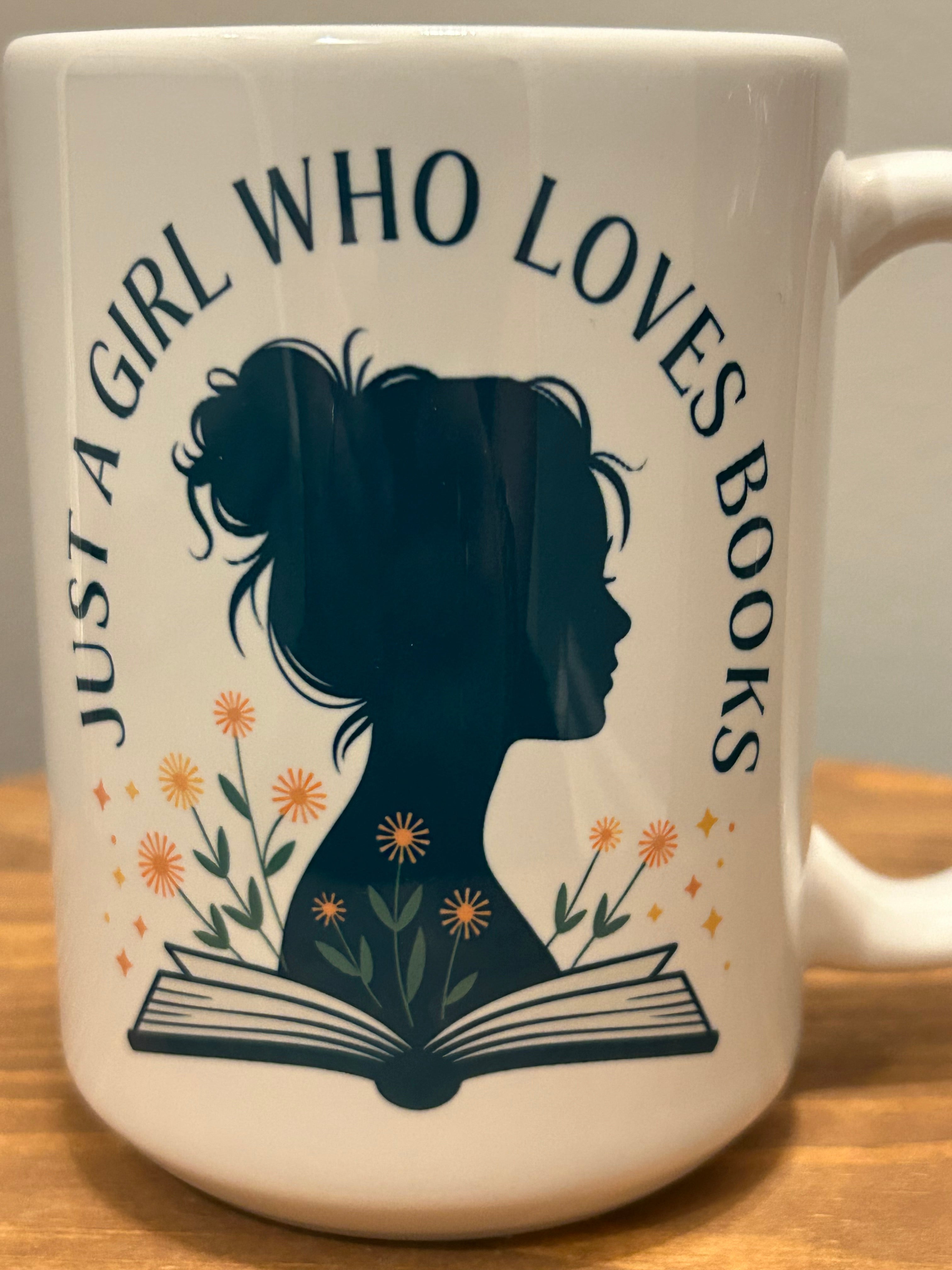 Girl who loves books Mug