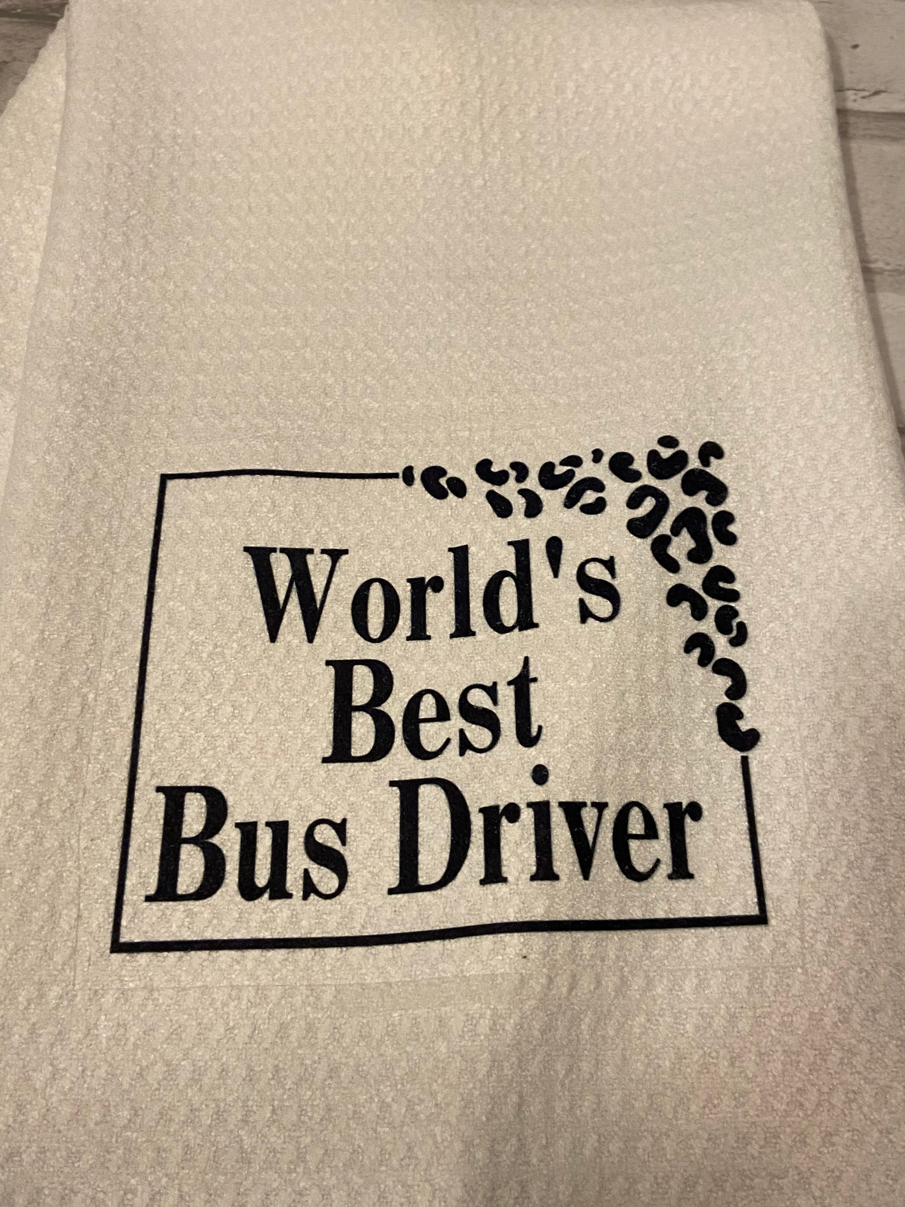 Bus Driver Tea Towel