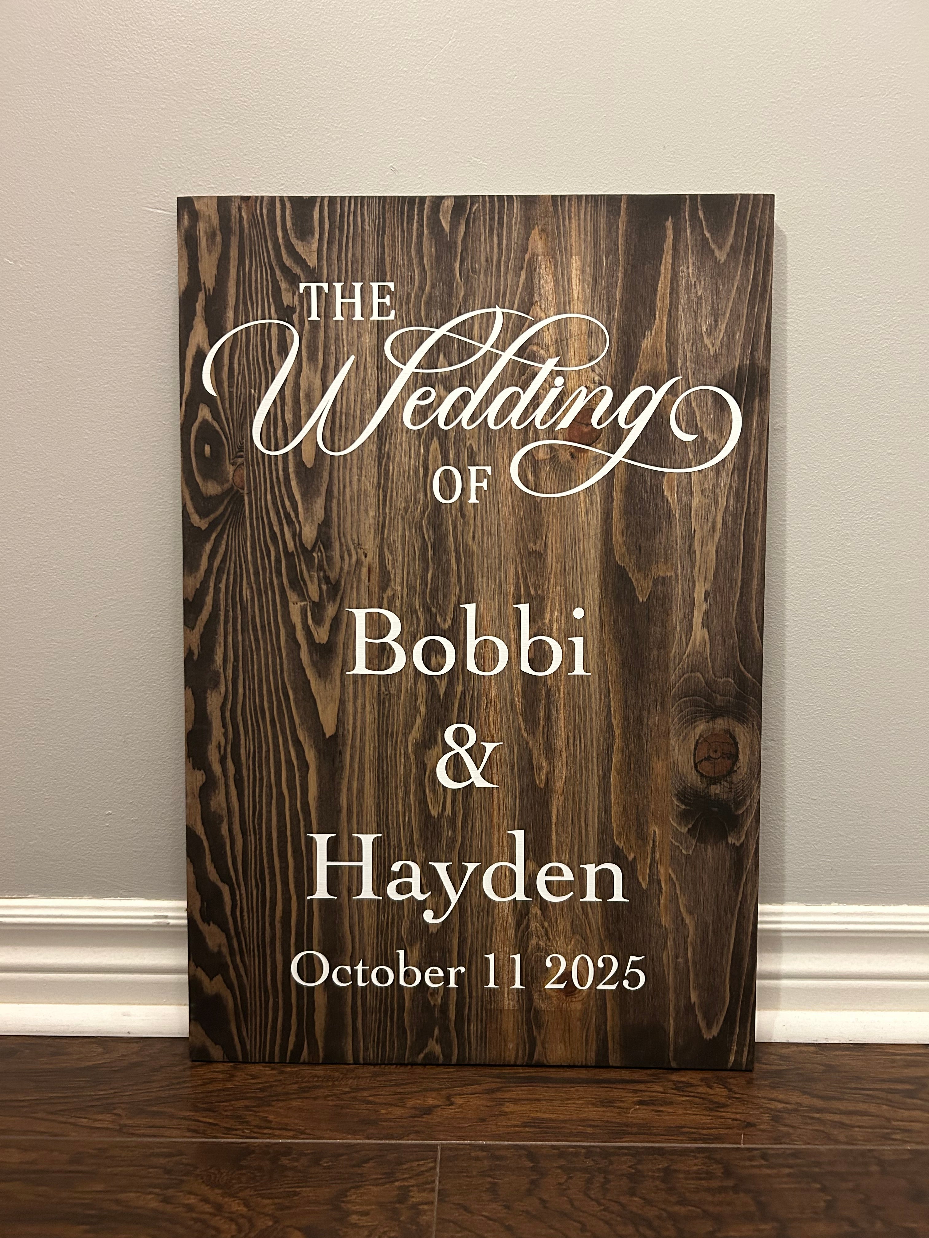 Wedding Sign