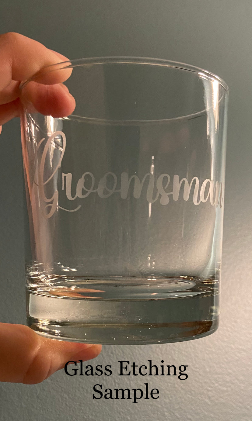 Custom - Whiskey Glass - Etching