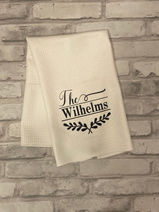 Personalized Family Tea Towel