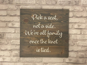 Wedding Decor - Seating Sign