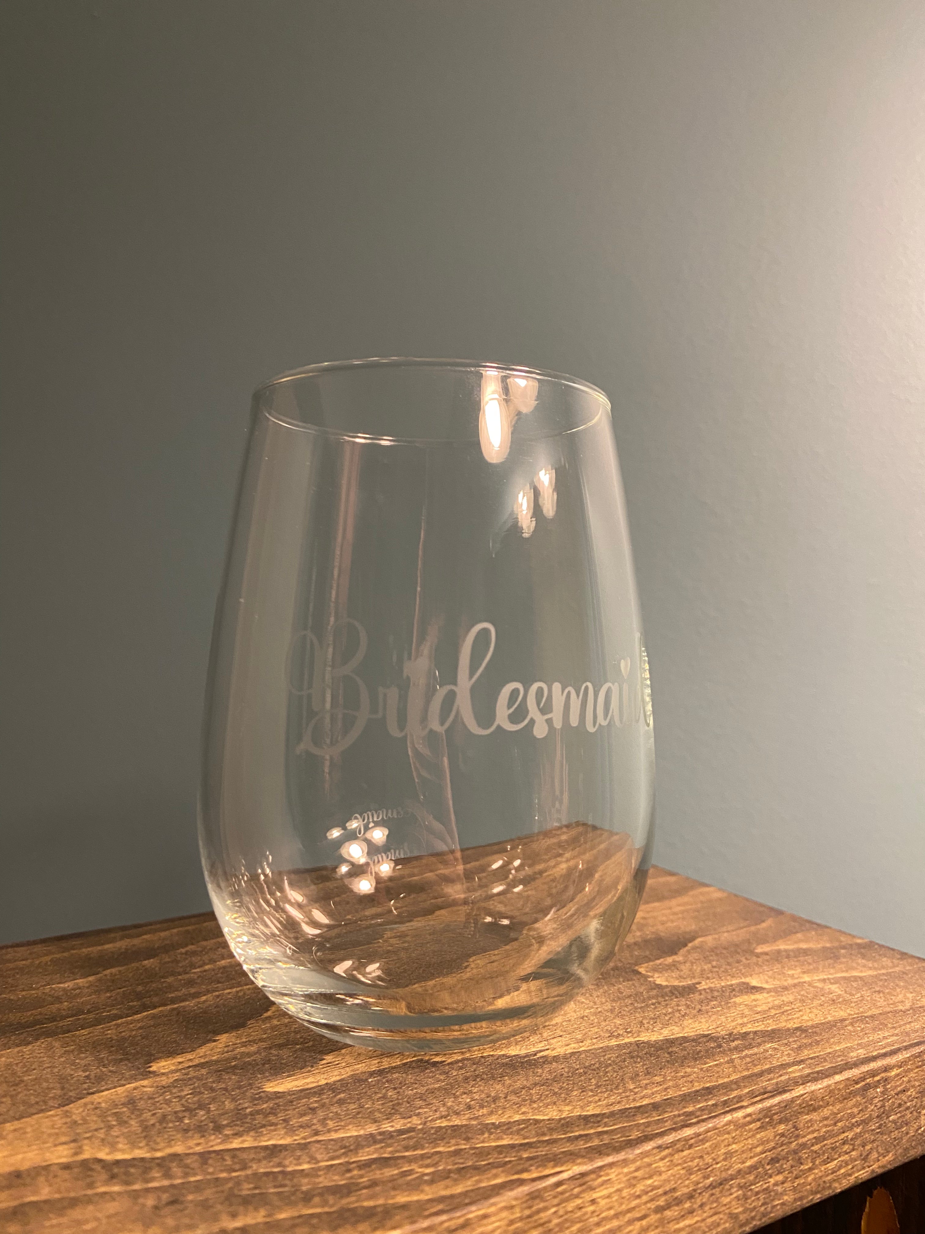 Bridesmaid Glass