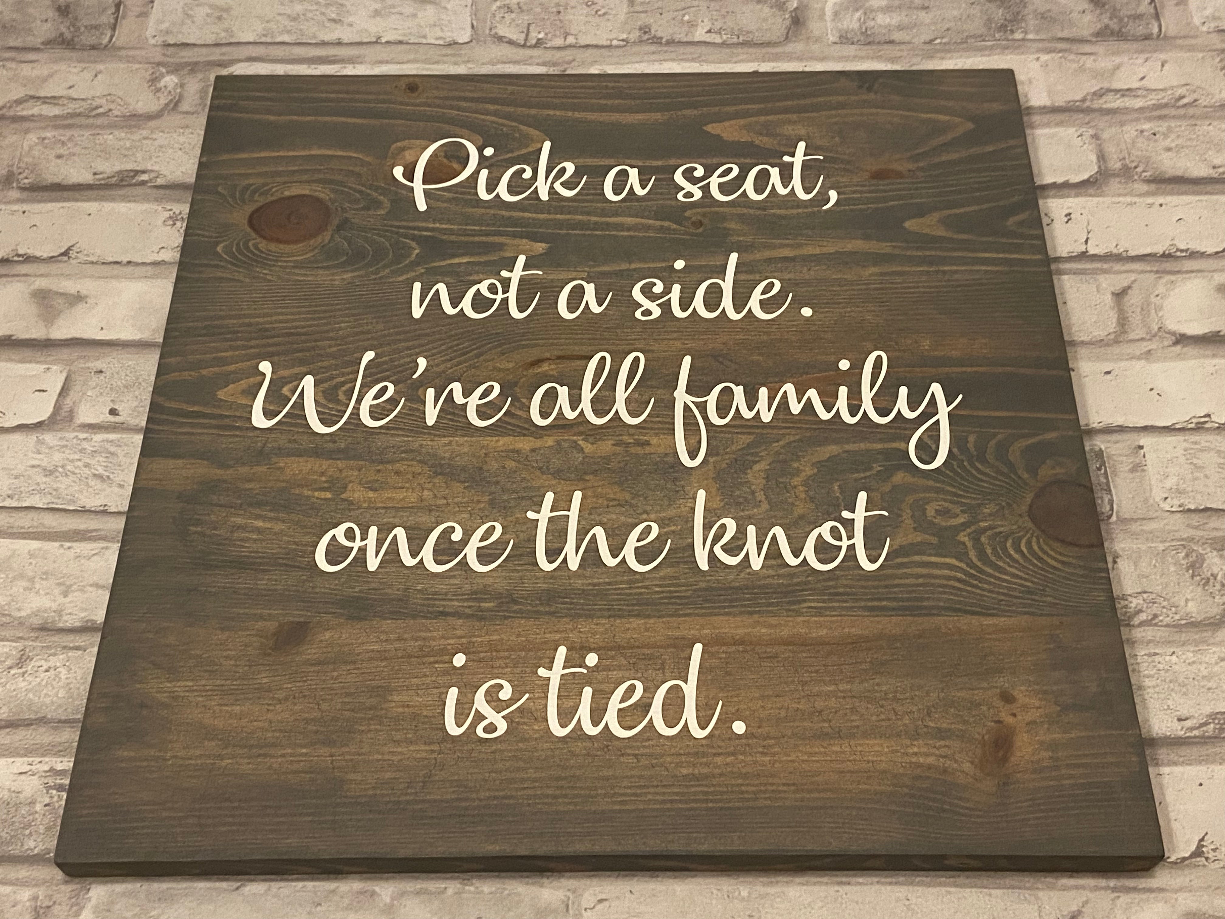 Wedding Decor - Seating Sign