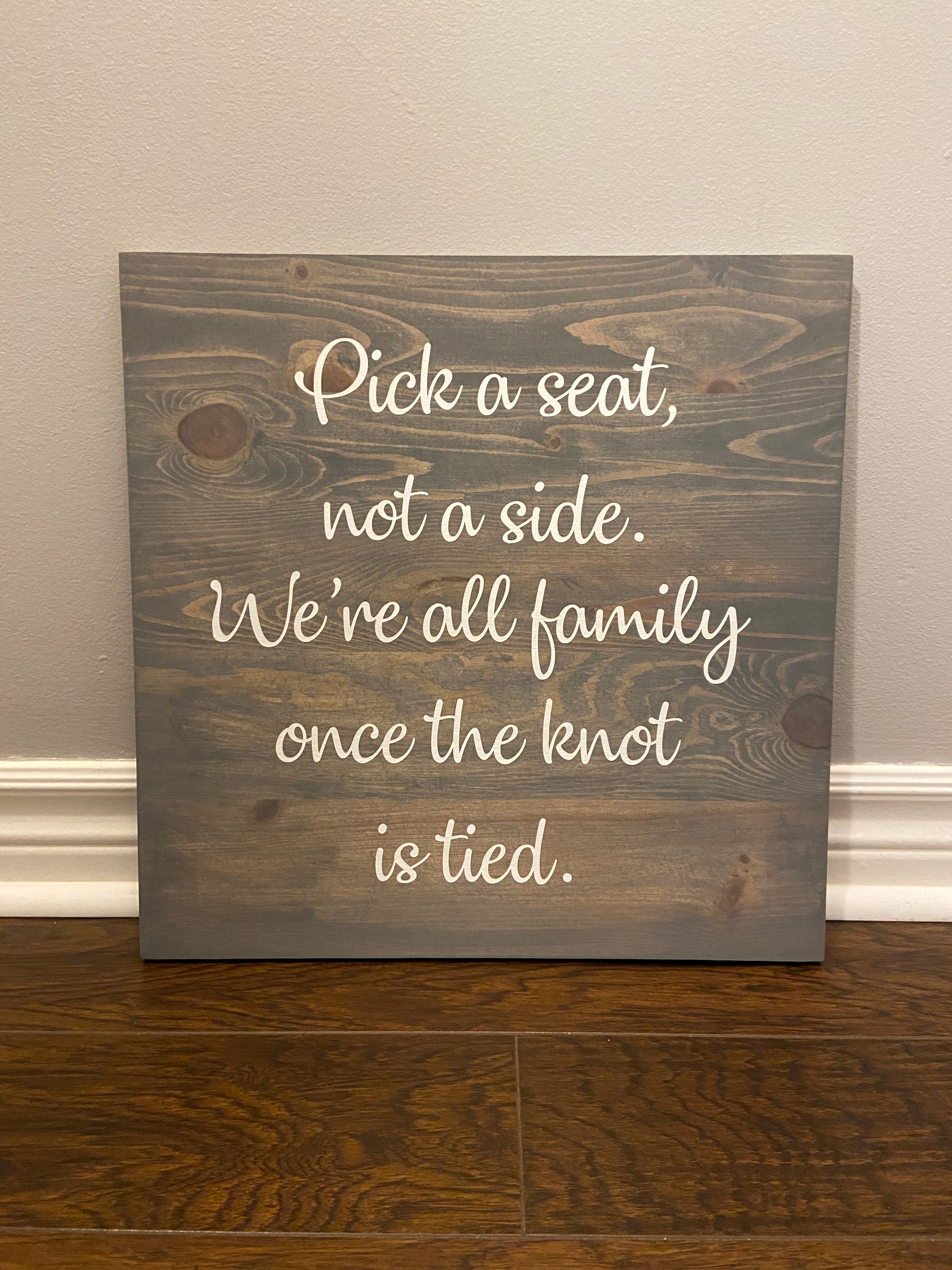 Wedding Decor - Seating Sign