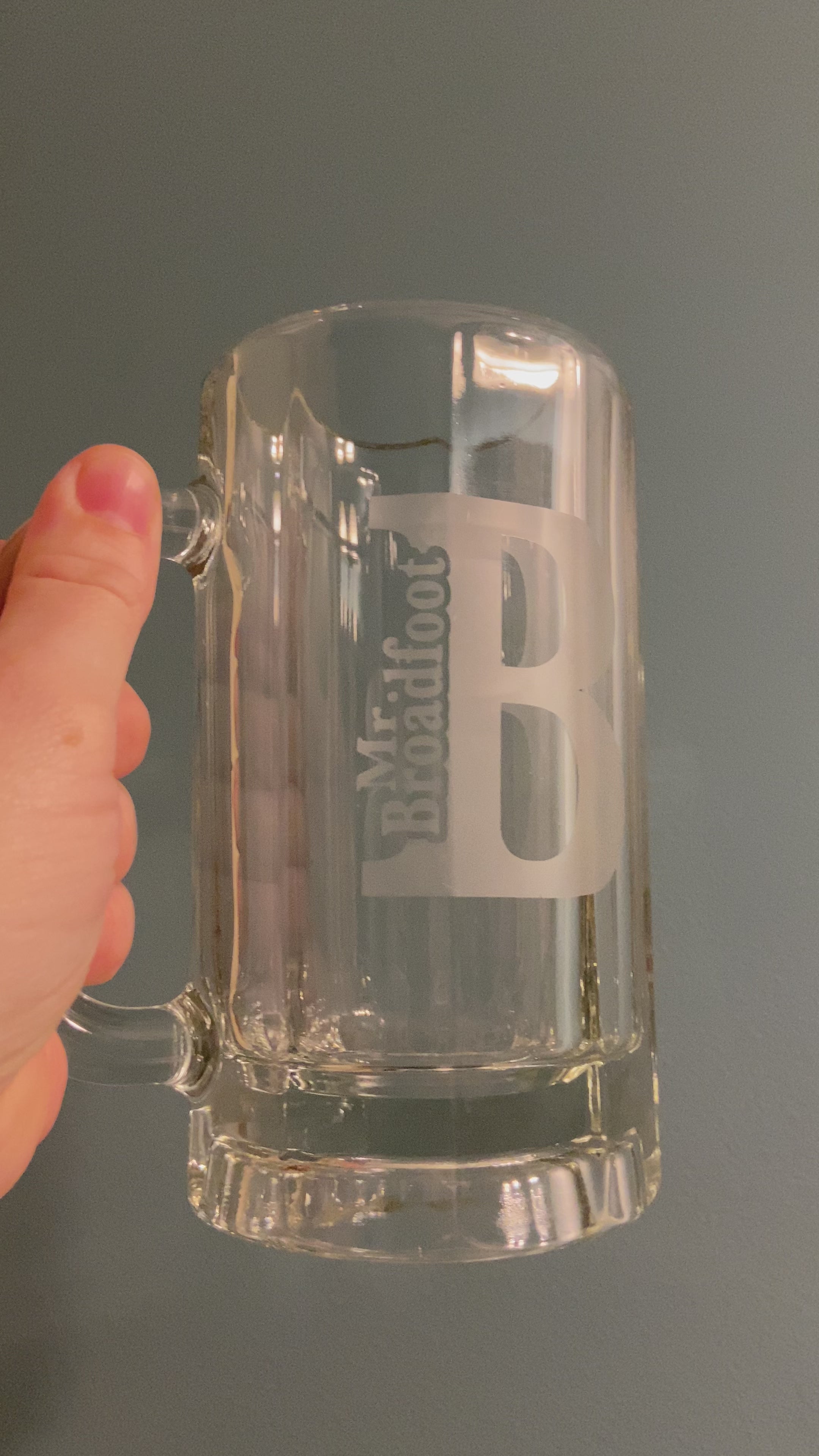 Etched Glass Stein