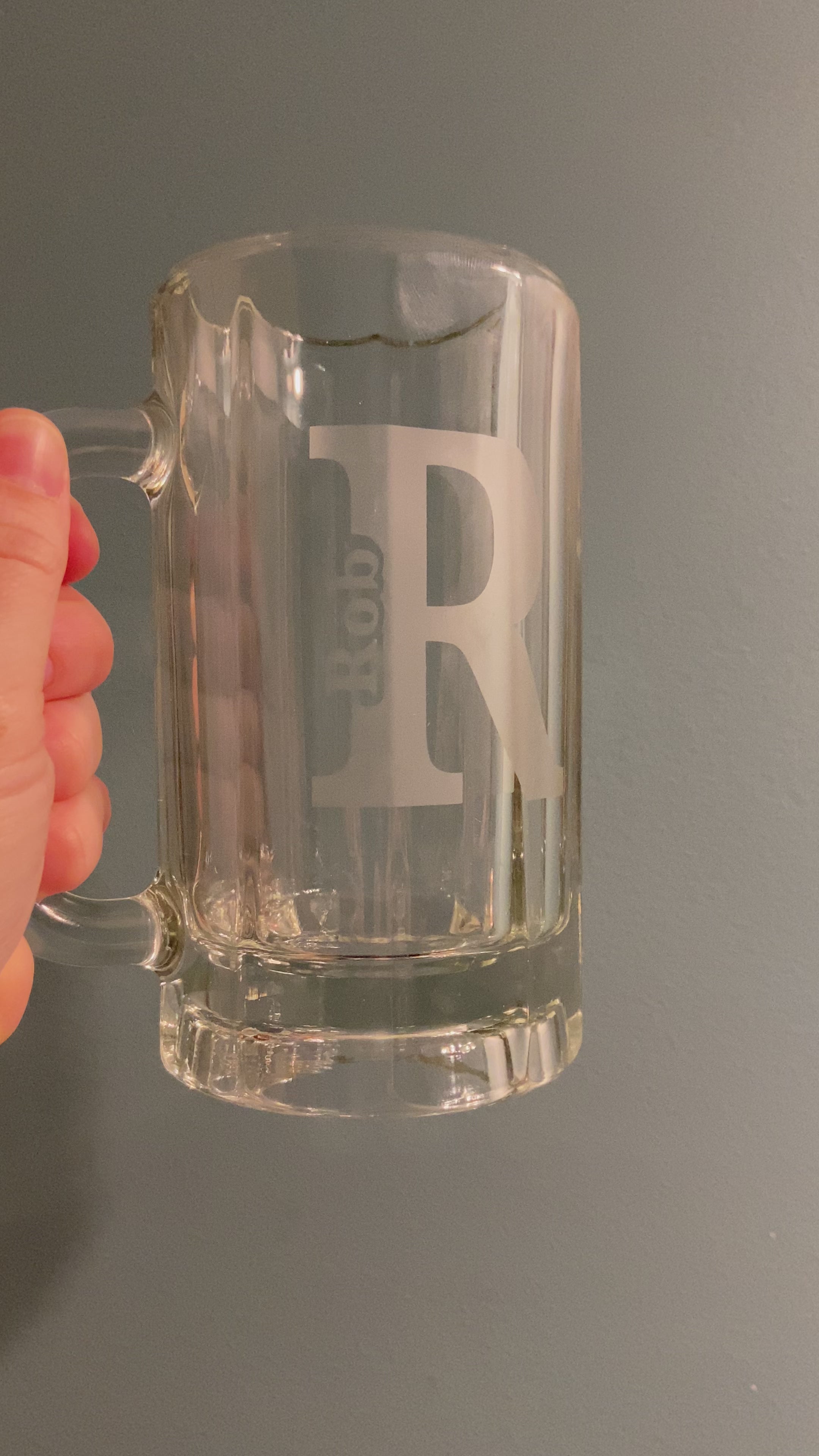 Etched Glass Stein