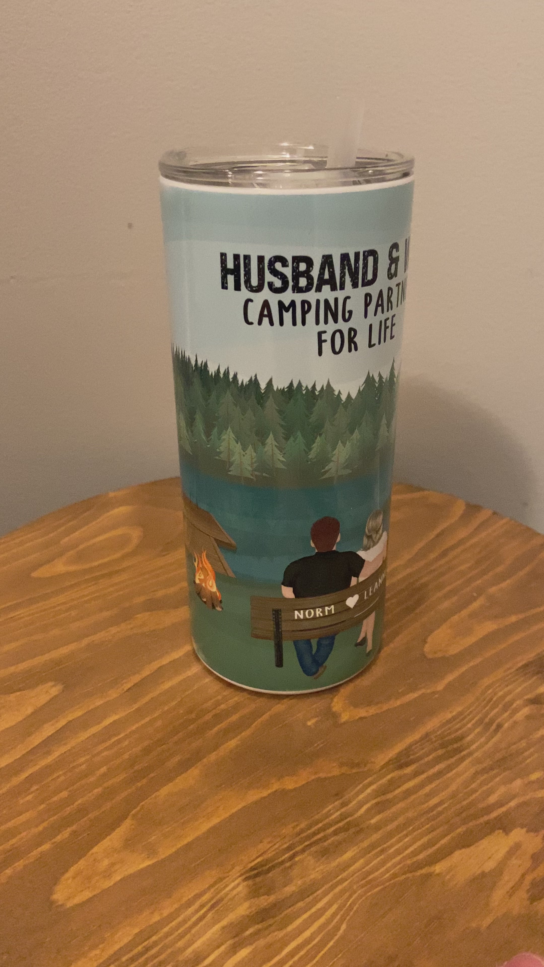 Camping Couple - Hot/Cold Tumbler