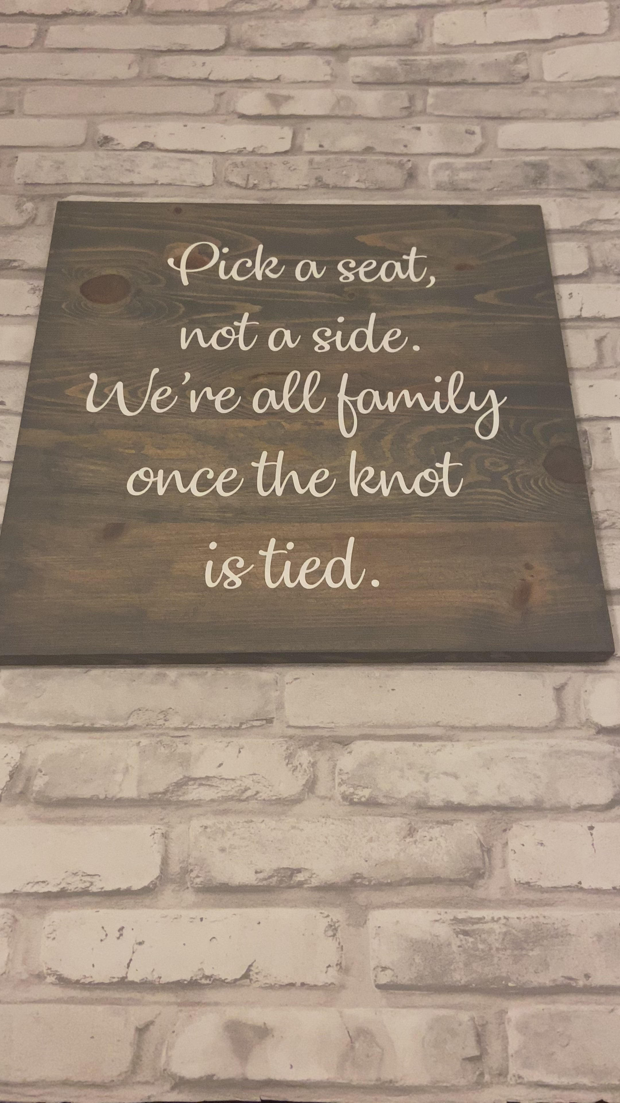 Wedding Decor - Seating Sign