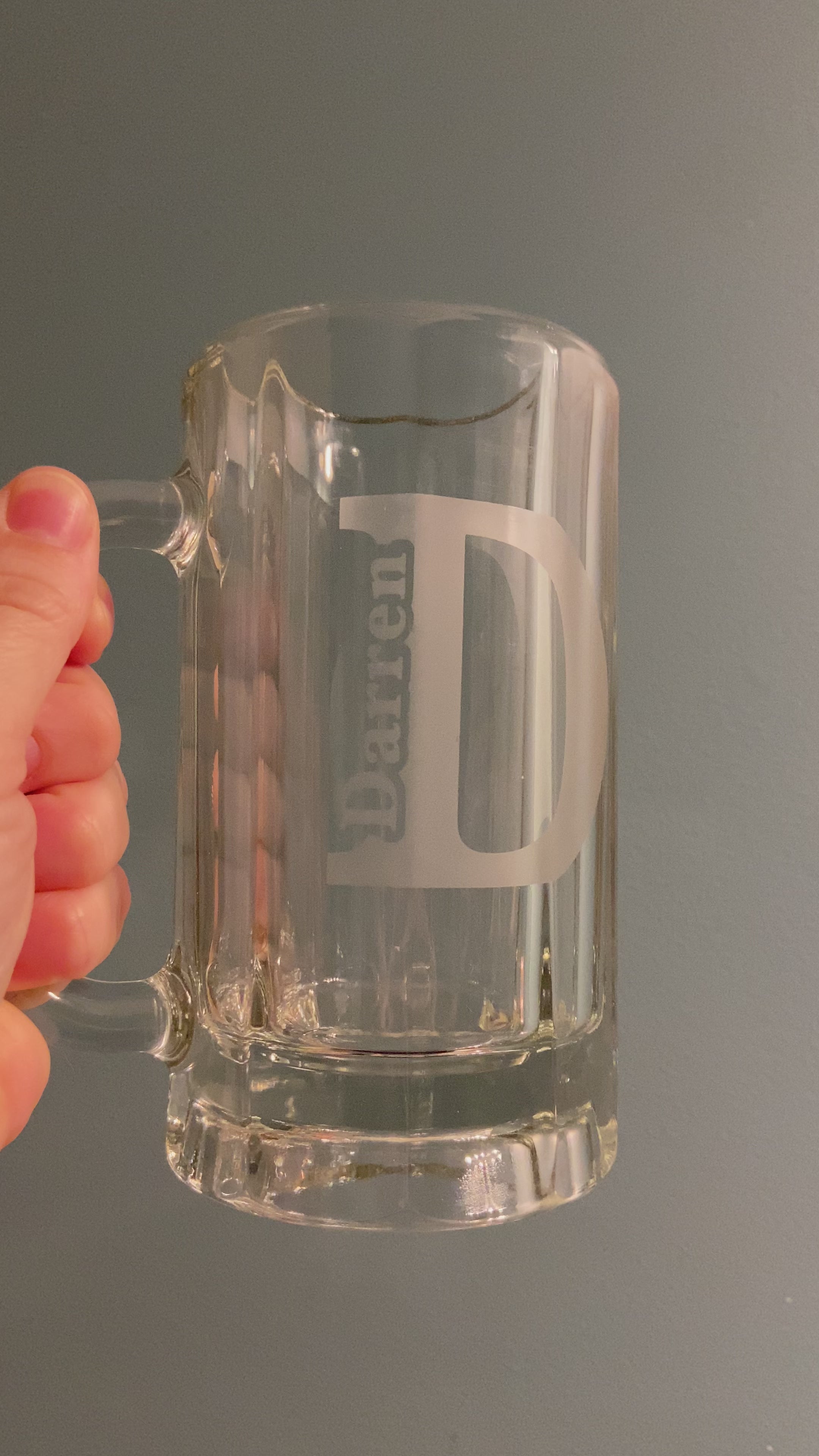 Etched Glass Stein