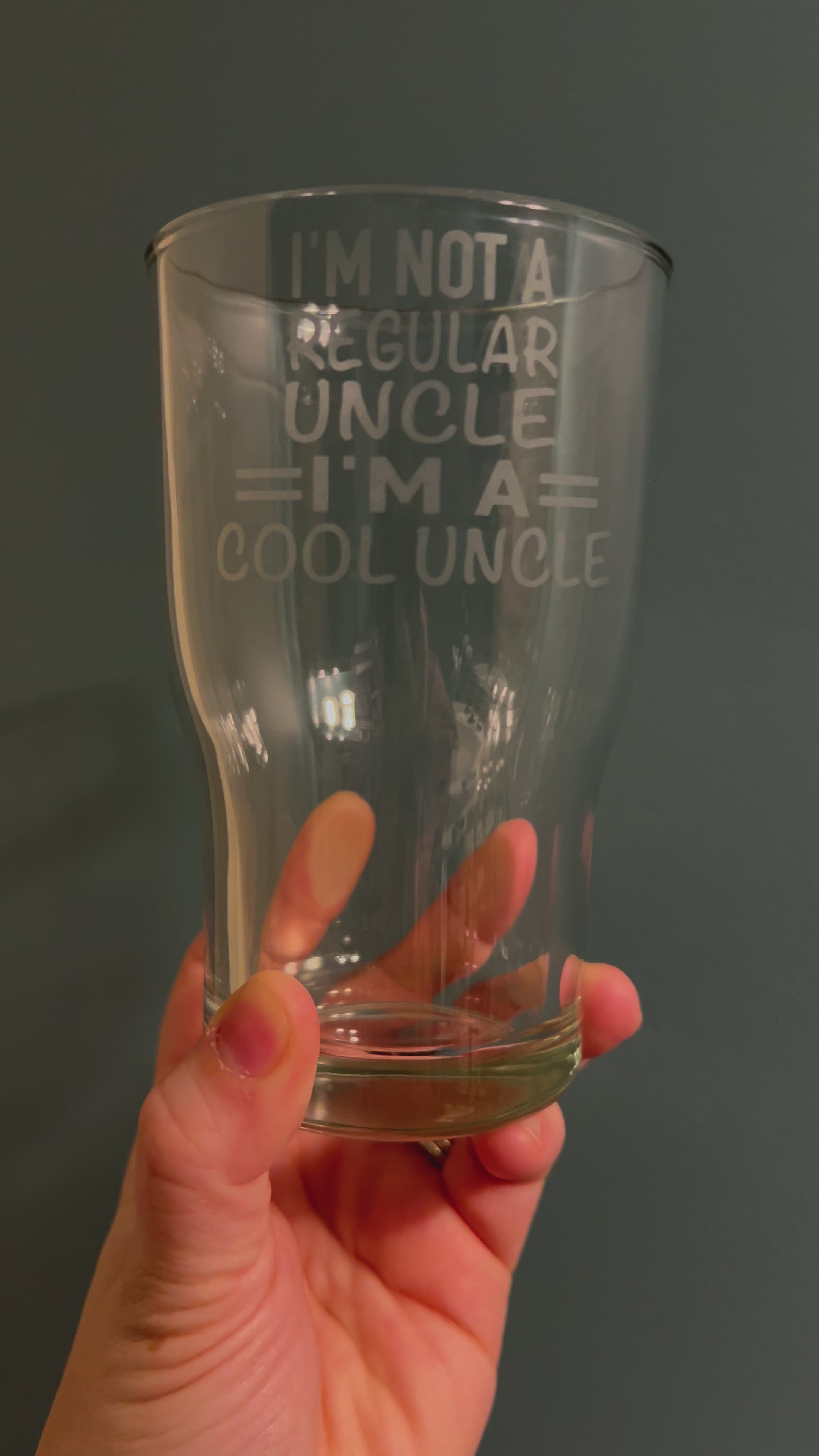 Cool Uncle Beer Glass