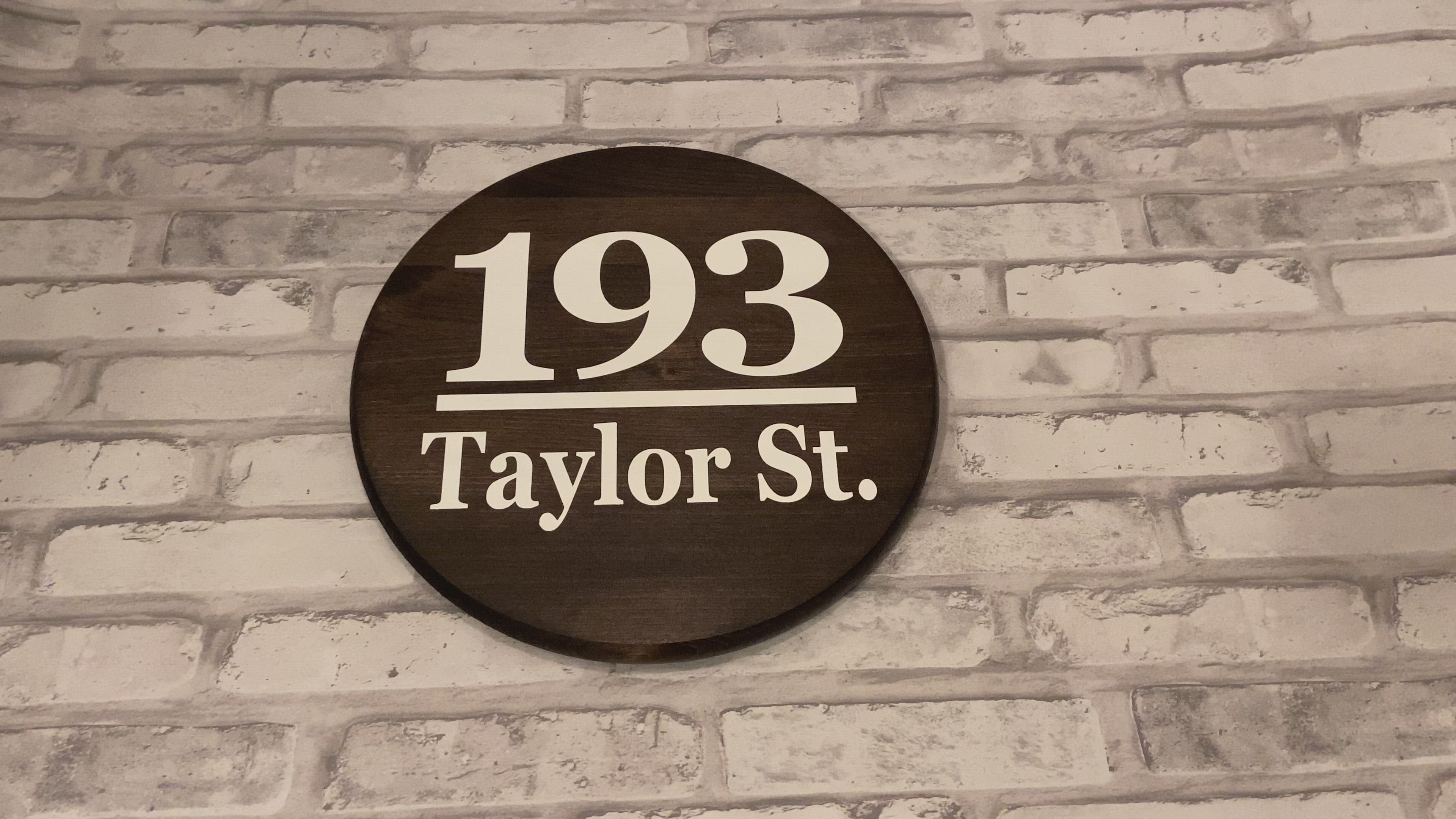 12” Address Sign