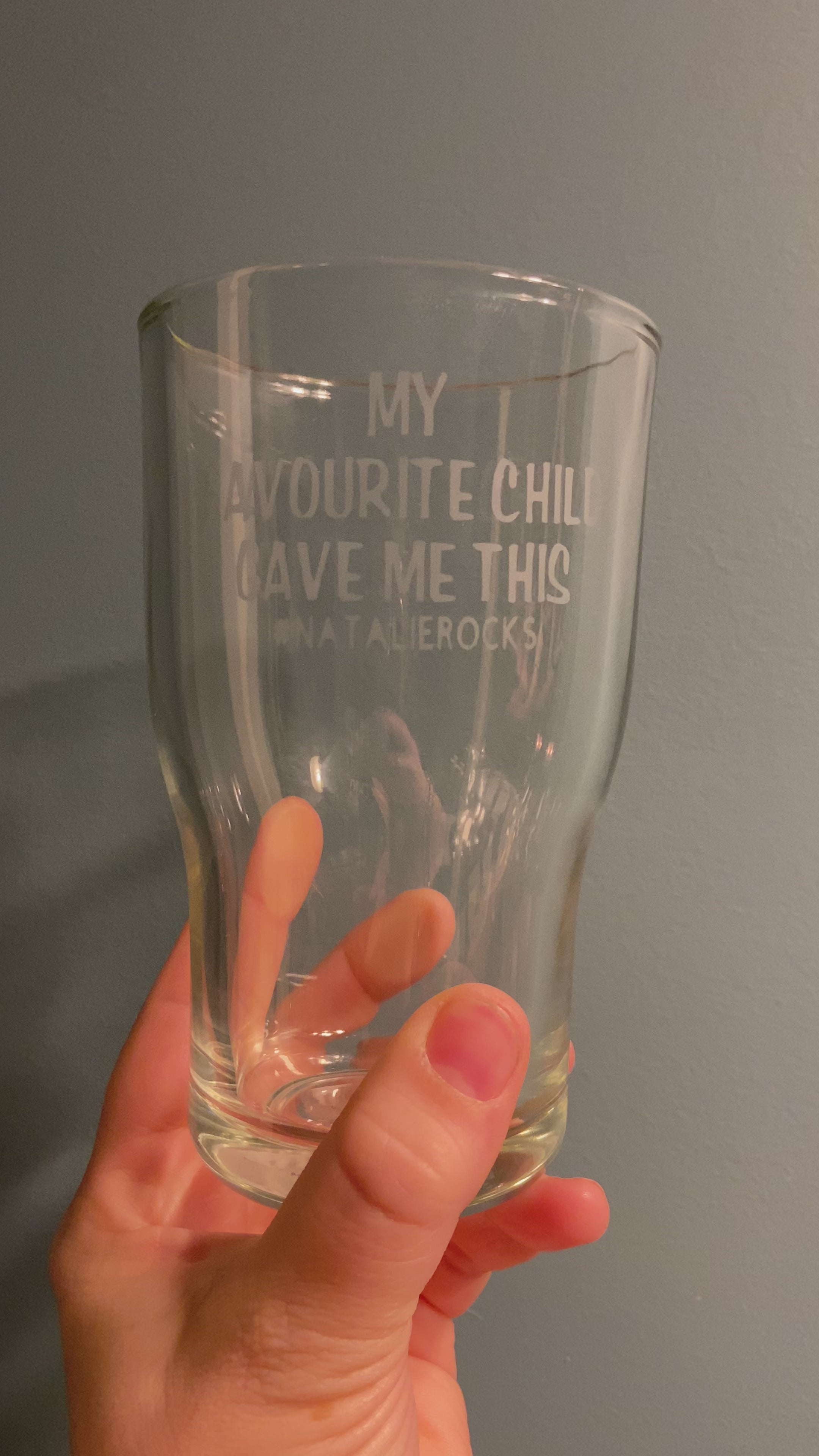 Favourite Child Beer Glass