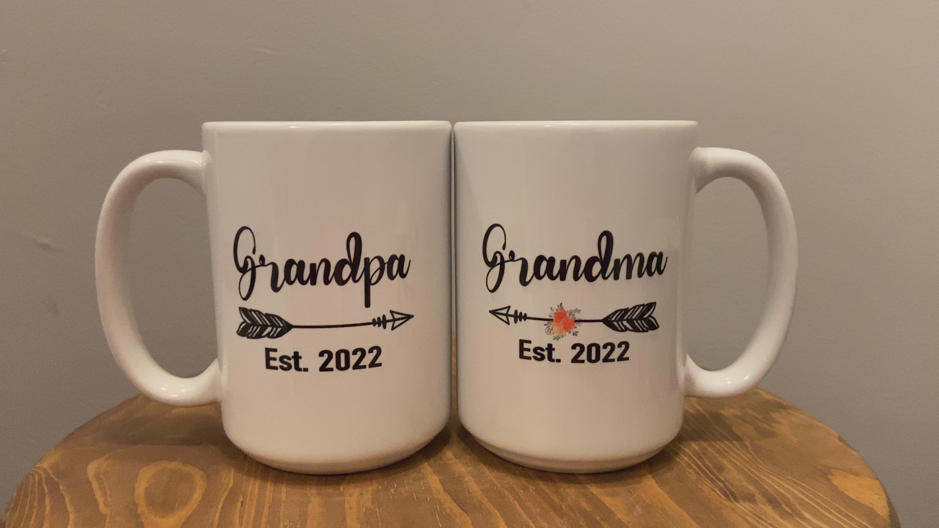 Grandma & Grandpa Mug Set