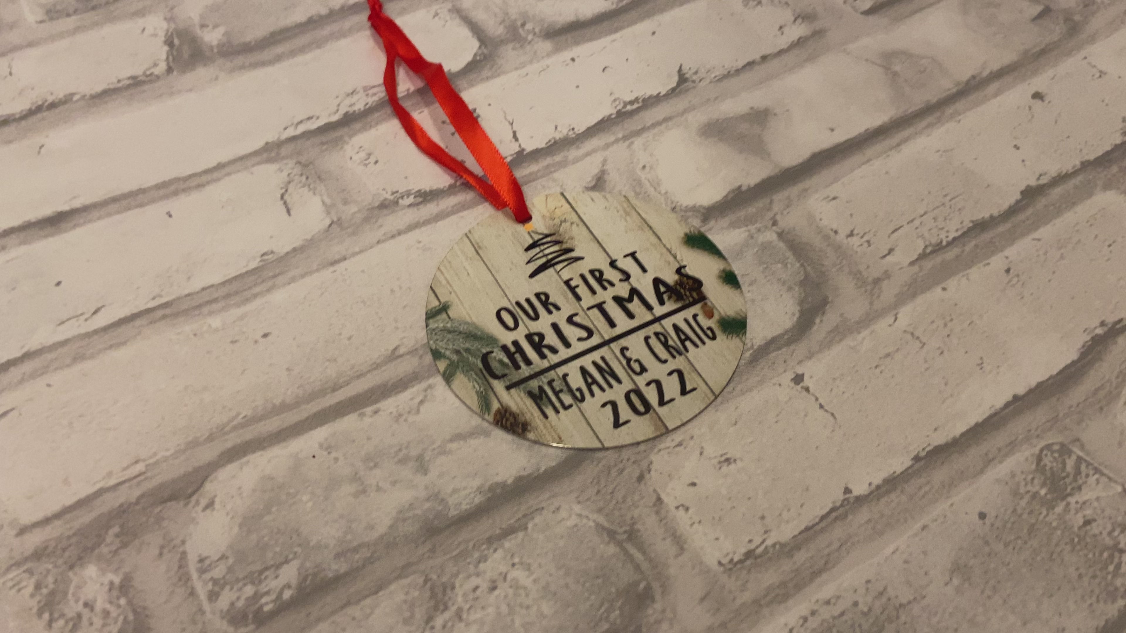 Personalized "Our First Christmas" Ornament