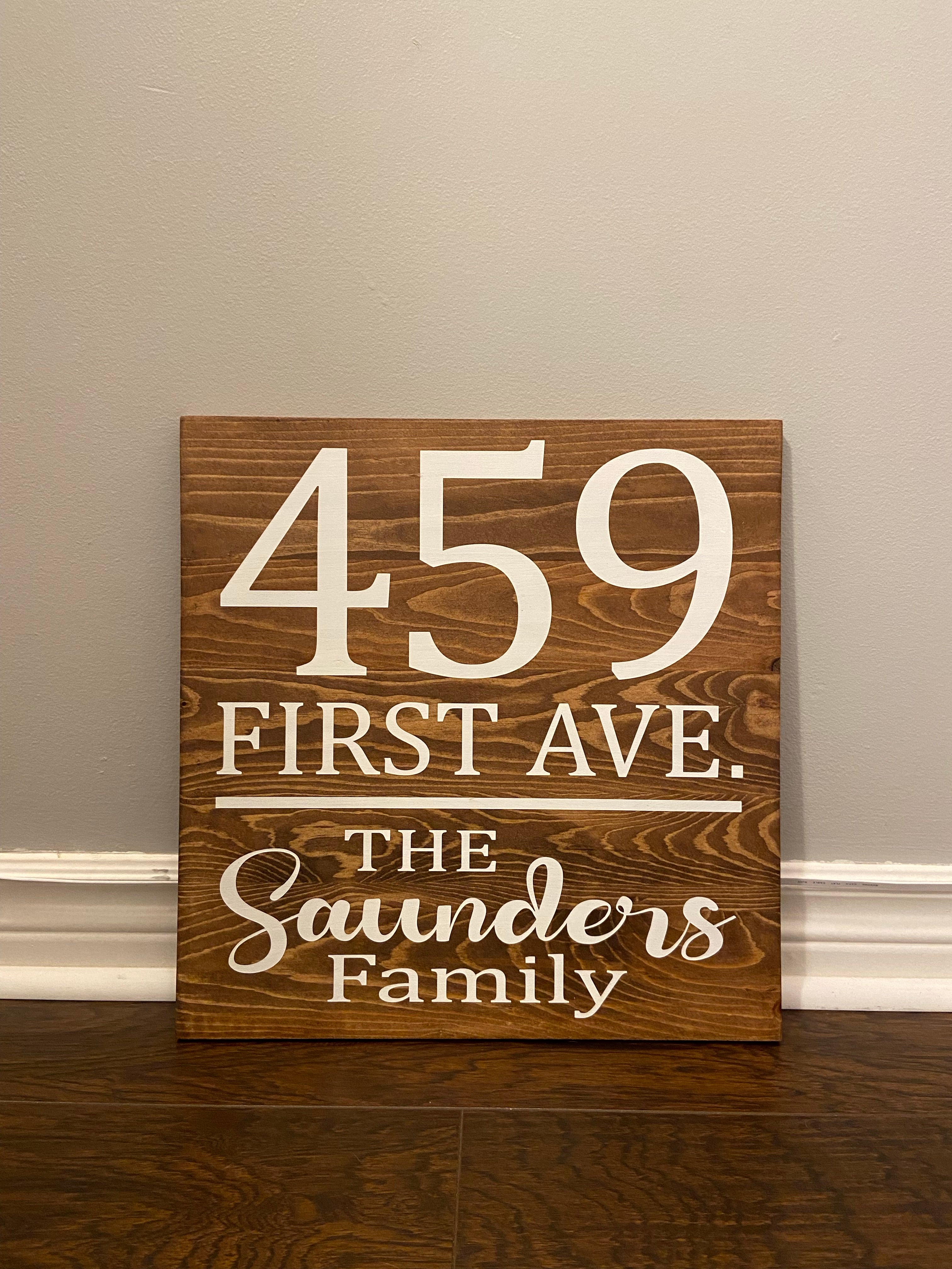 16”x16” Address Sign