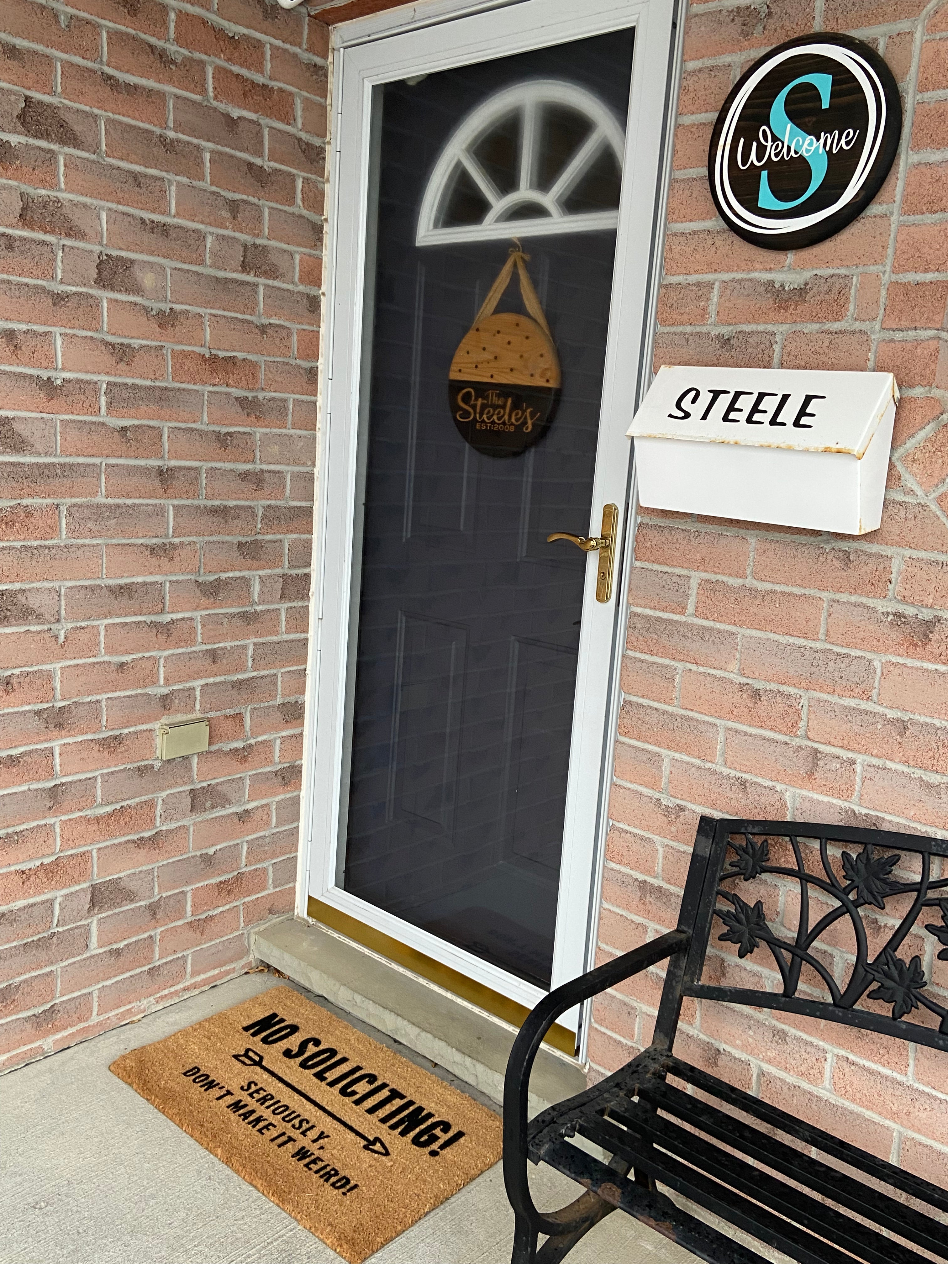 No Soliciting Doormat