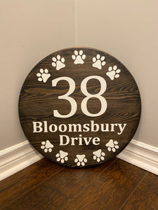 12” Address Sign