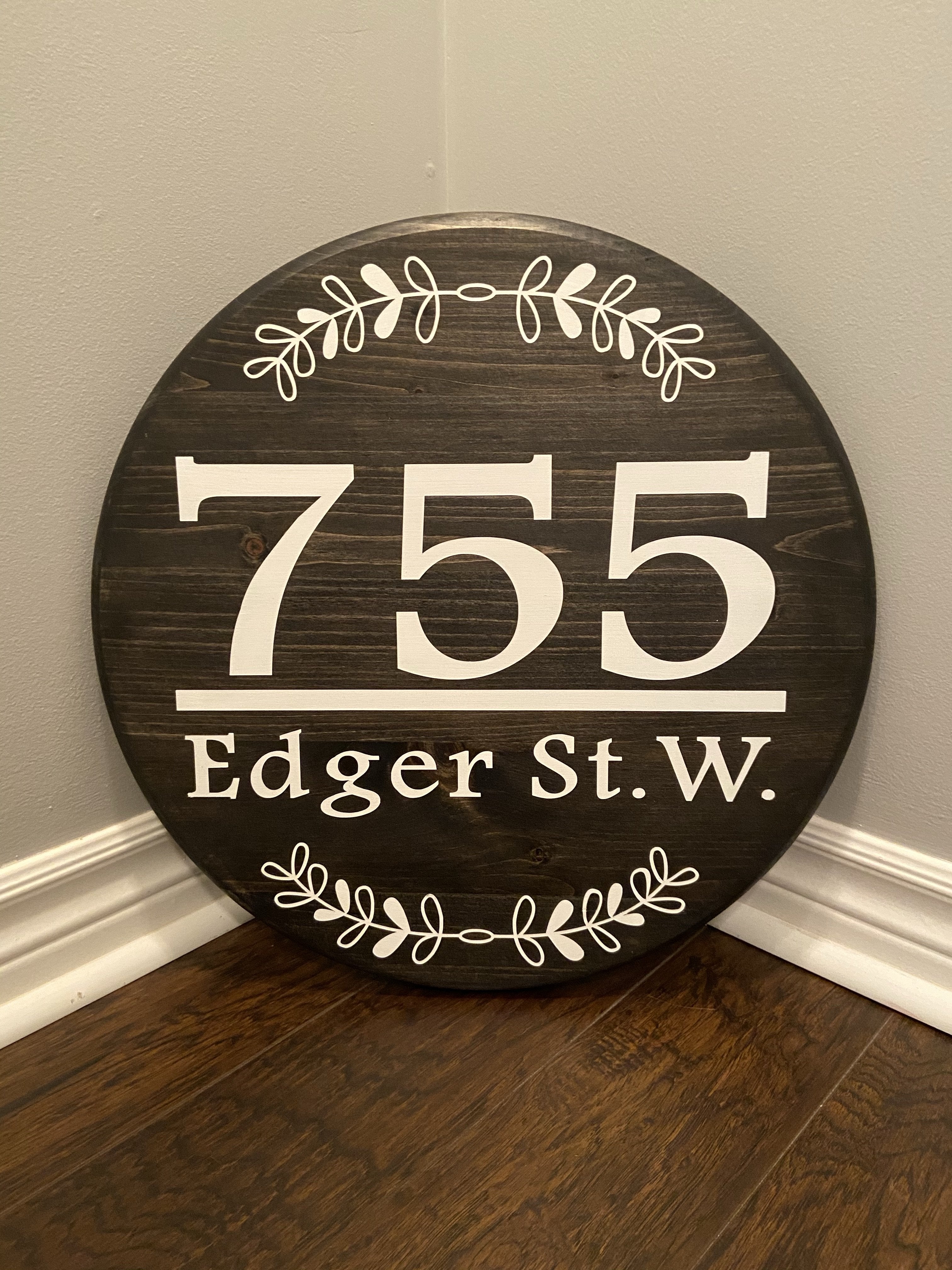 Custom Address Sign