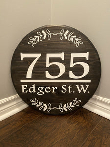 Custom Address Sign