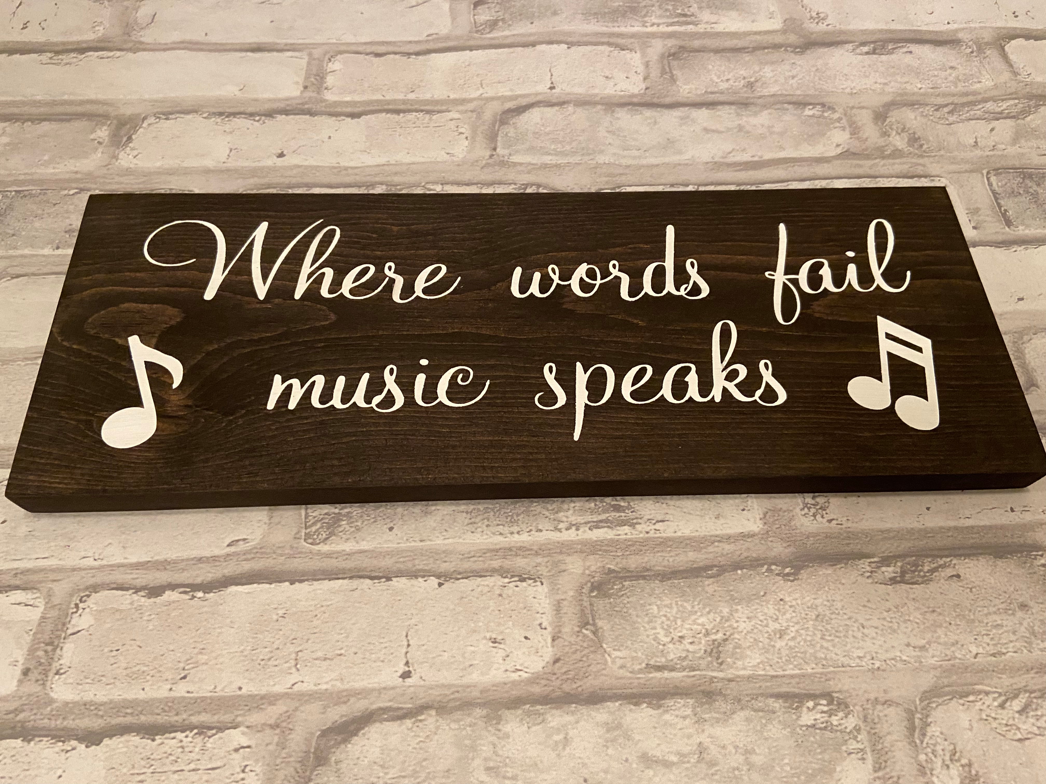 Music Speaks Sign