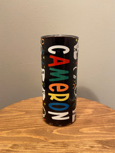 15oz. Custom Gamer Hot/Cold Tumbler w/Straw