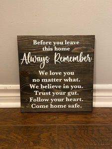 Always Remember sign