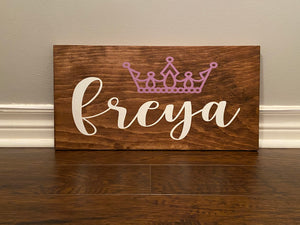 Crown Name sign