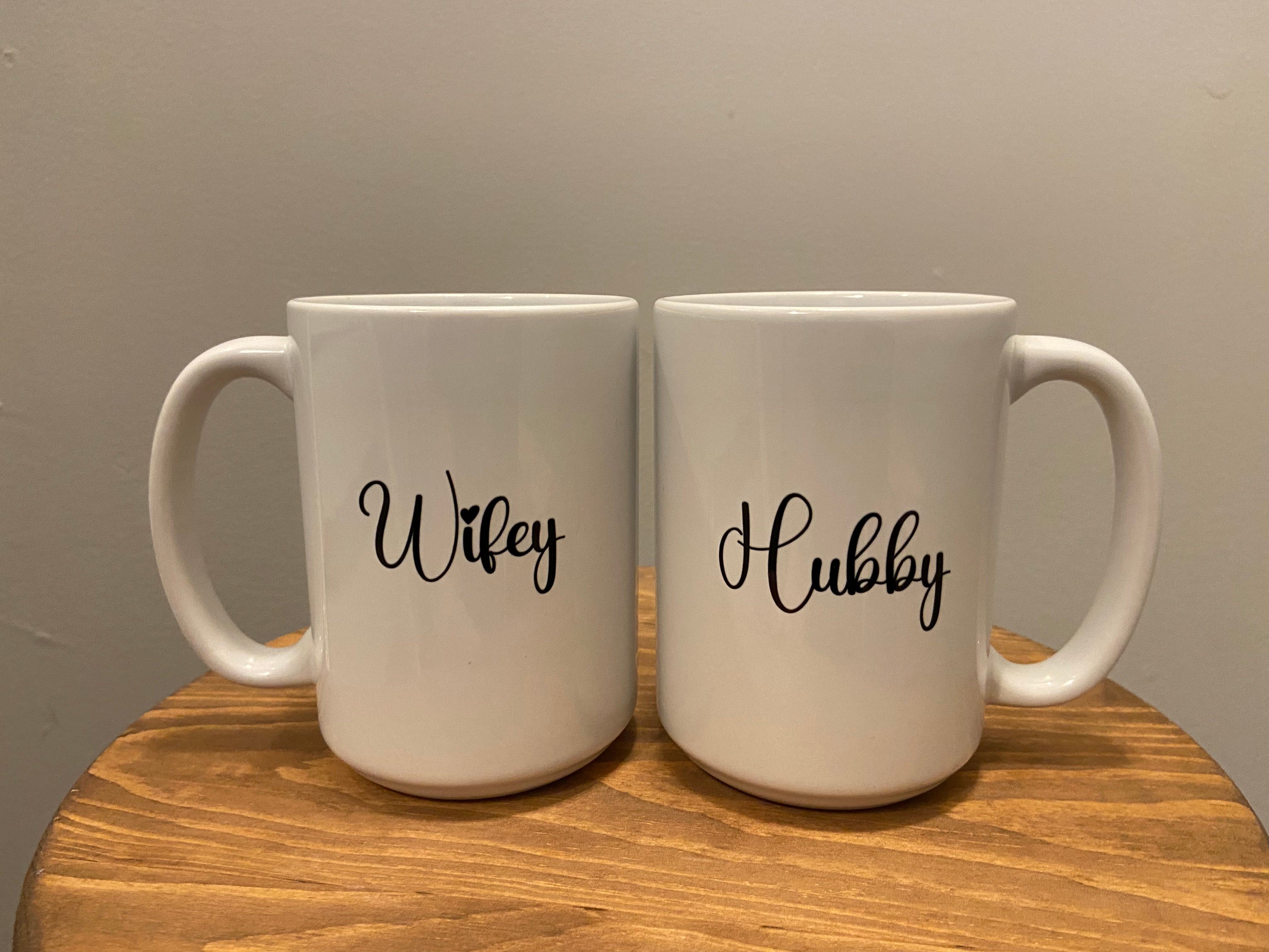 Couples Mugs-Hubby/Wifey