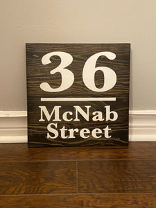 Custom Address Sign