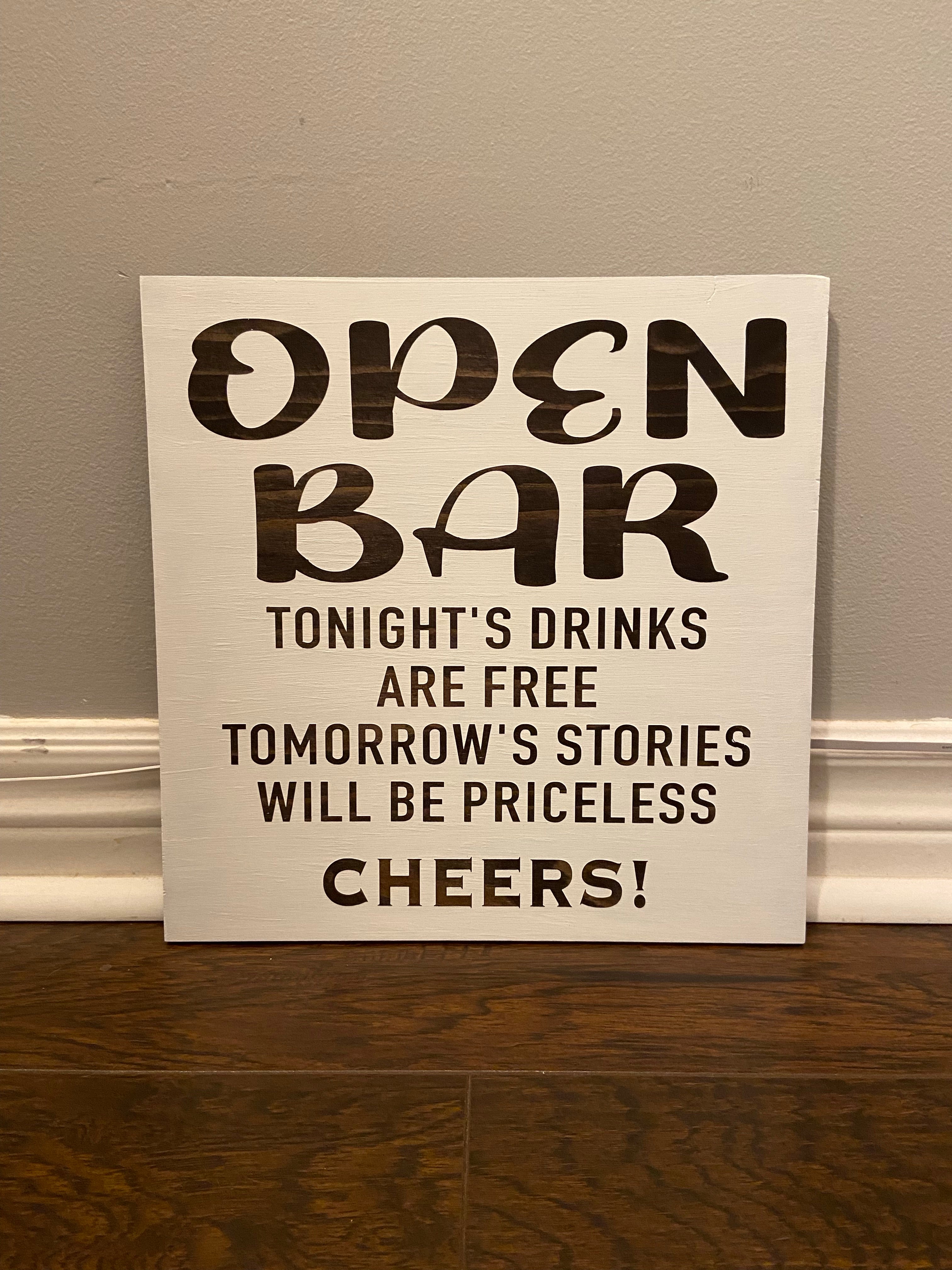 Bar Sign Set